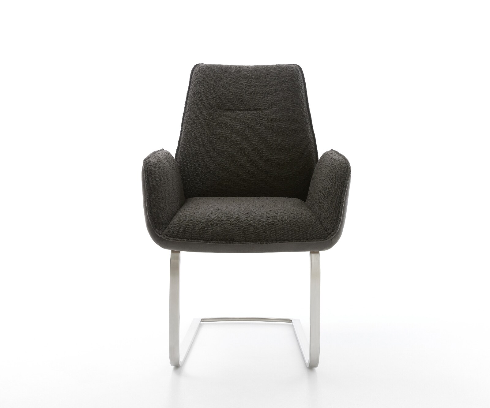 Конзолен стол Zoa-Flex материал микс черен Конзолен стол плосък неръждаема стомана джоб пружина ядро 1