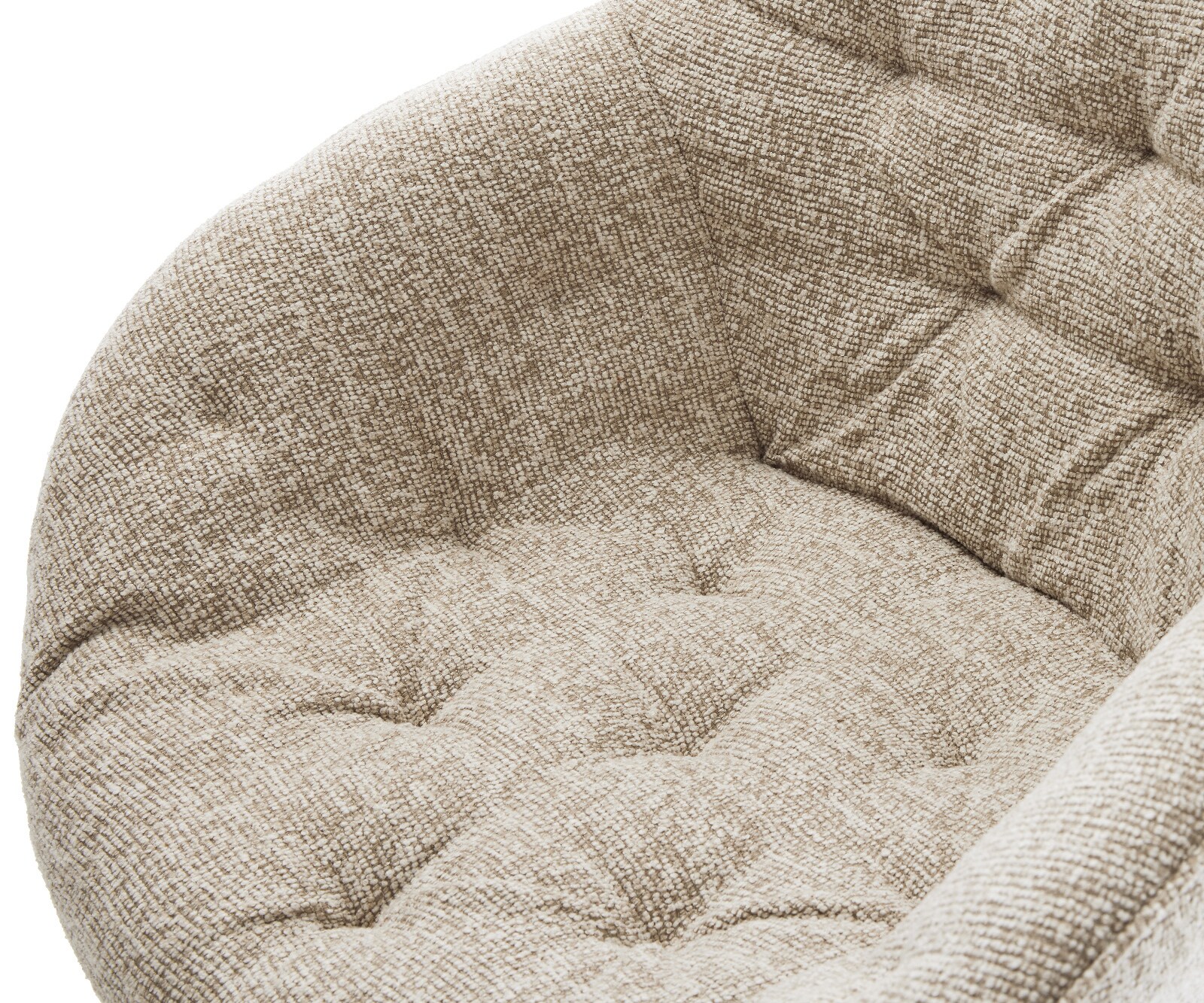 Стол за хранене Gaio-Flex Тъкан Soft Beige Основа за шейни от неръждаема стомана 4