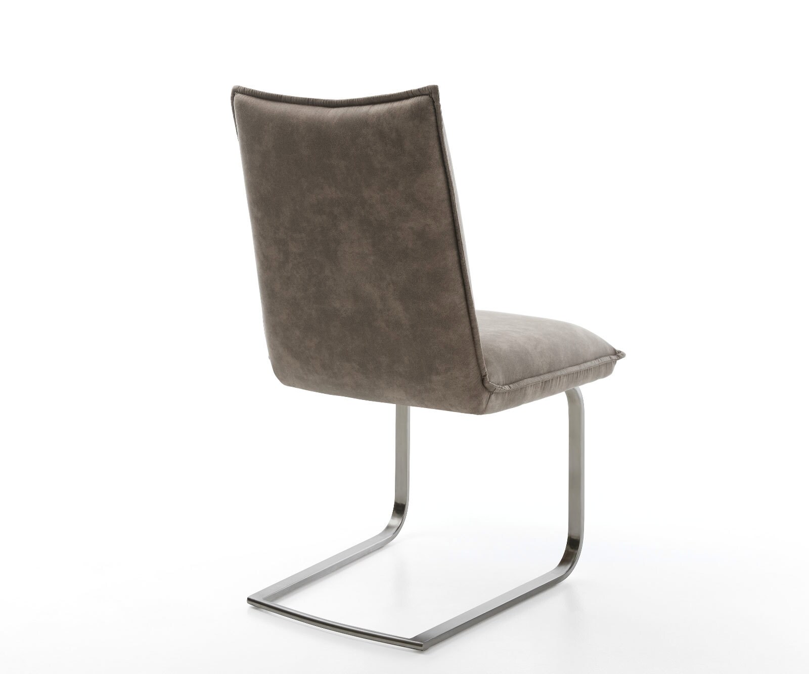 Стол с конзола Lelio-Flex микрофибър сив реколта стол с конзола плосък графит джоб пружина сърцевина 5