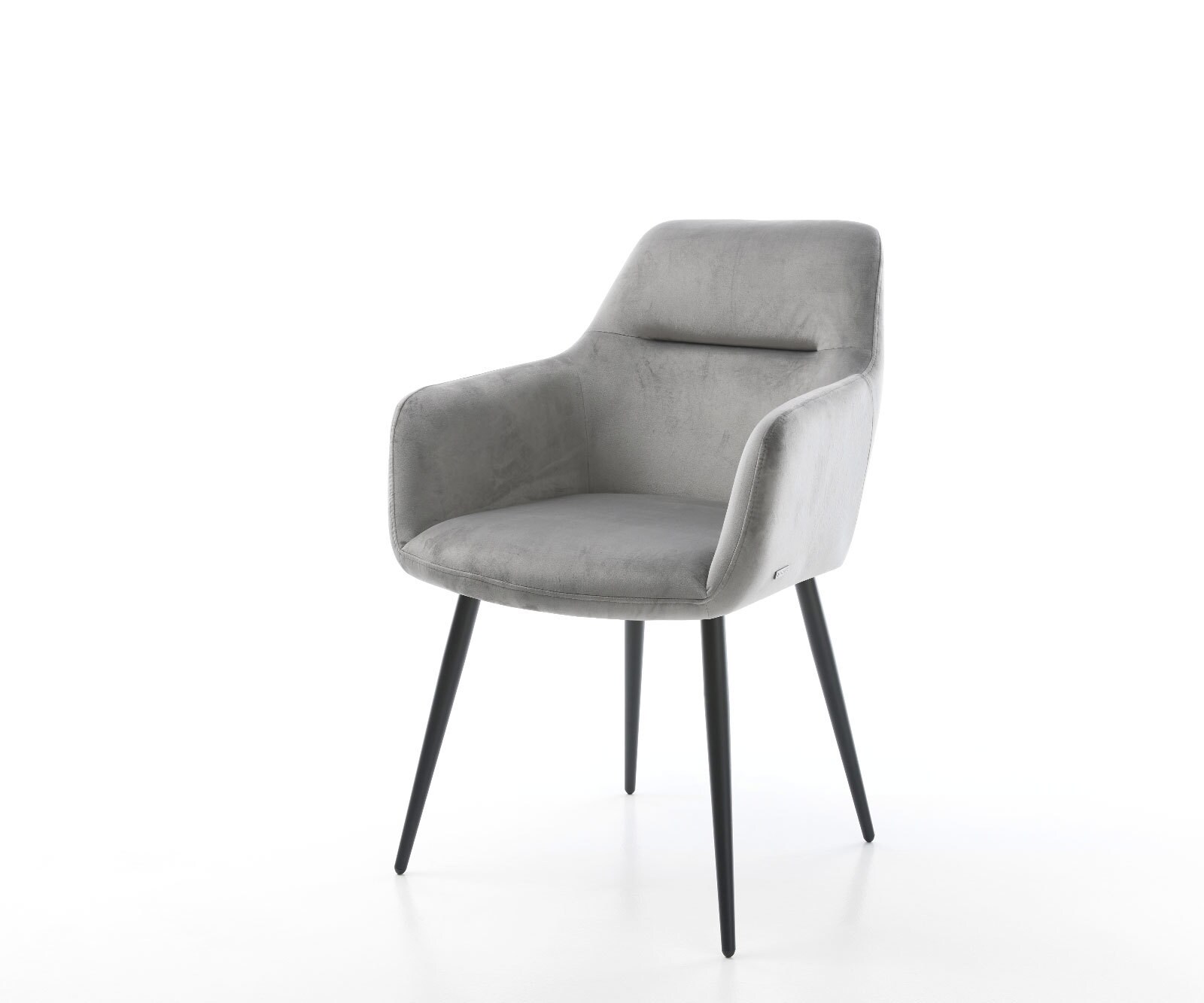 Стол Сив Кадифе 4-крака Прави Черни Pejo-Flex 1