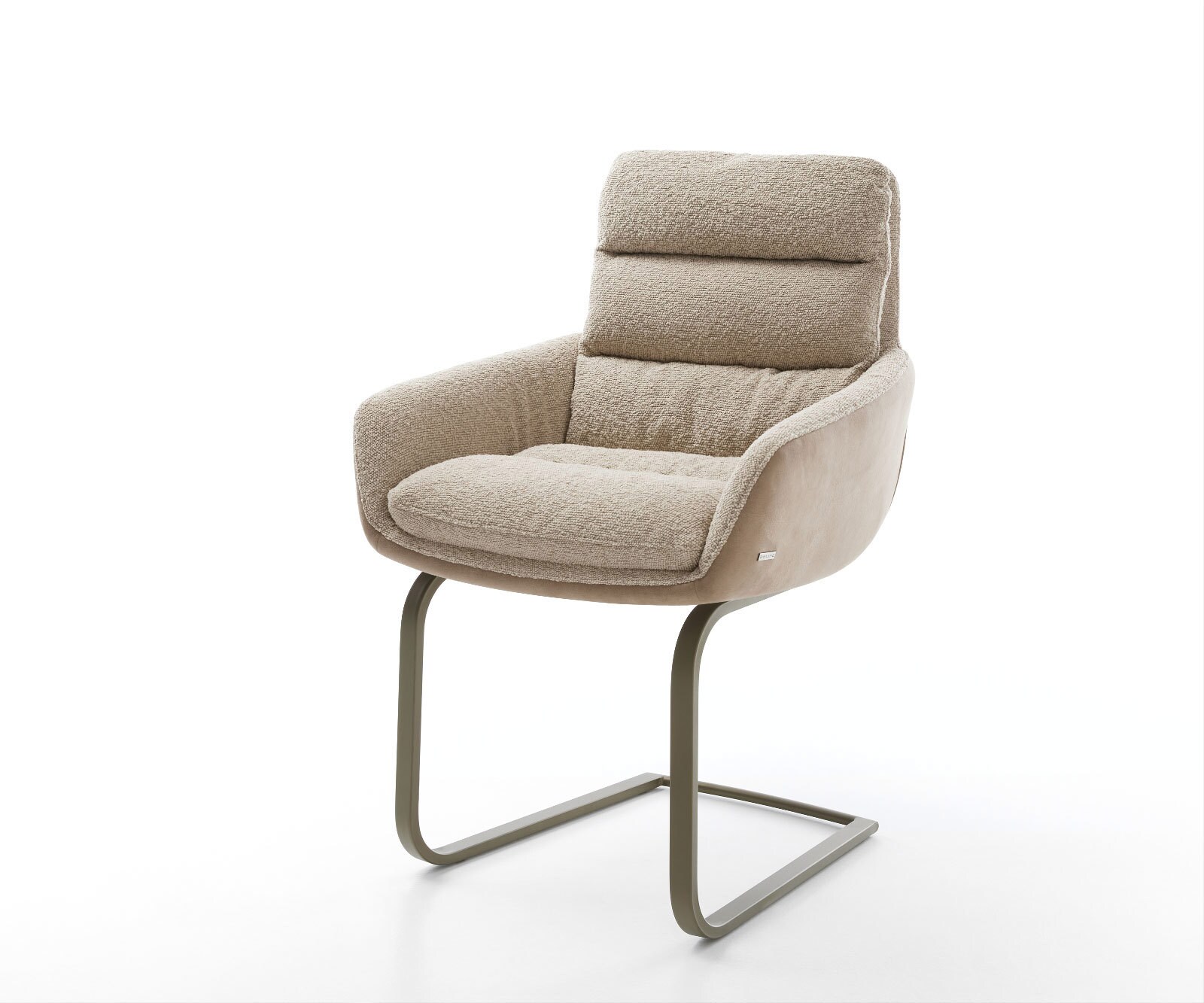 Конзолен стол Abelia-Flex с подлакътници Материал микс кал Конзолен стол плосък титан 1