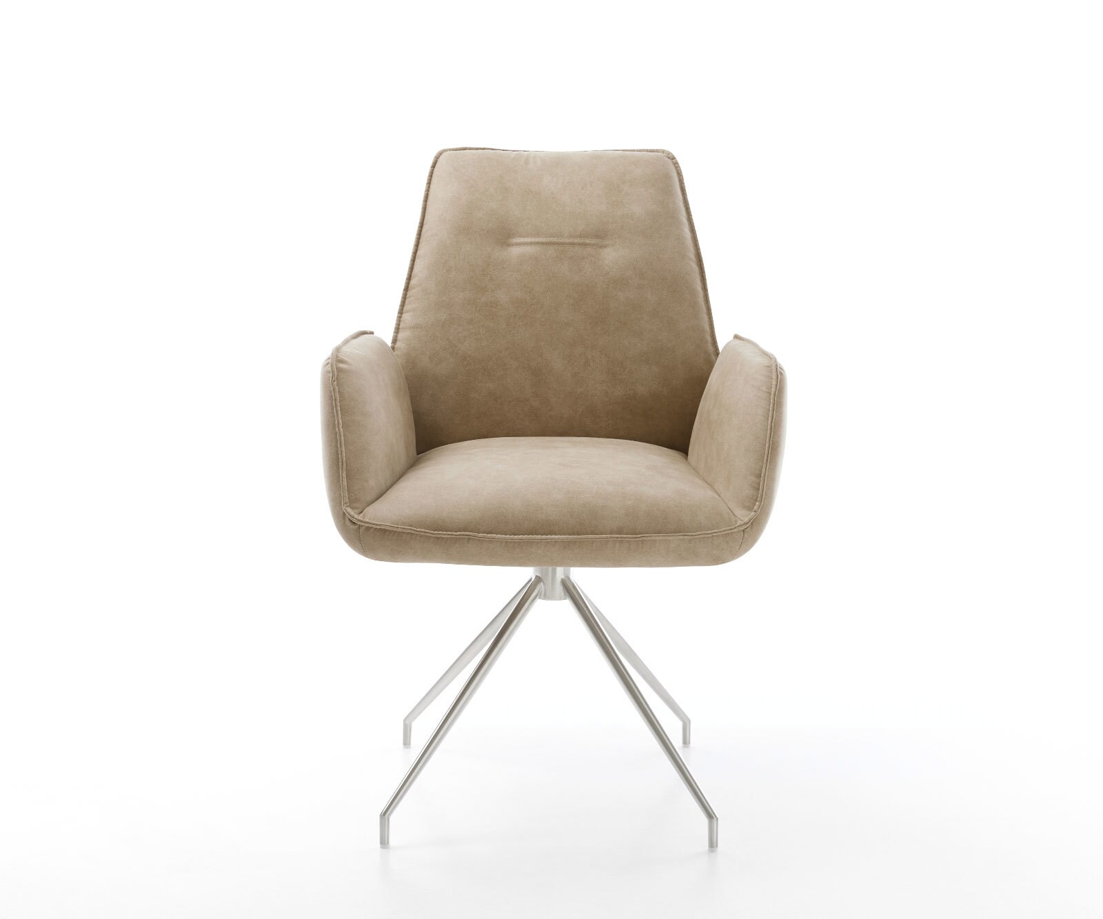 Врътящ се стол Бежов Винтидж Конус крак кръгъл Неръждаема стомана 180° въртящ се Zoa-Flex 1 Врътящ се стол Бежов Винтидж Конус крак кръгъл Неръждаема стомана 180° въртящ се Zoa-Flex 1