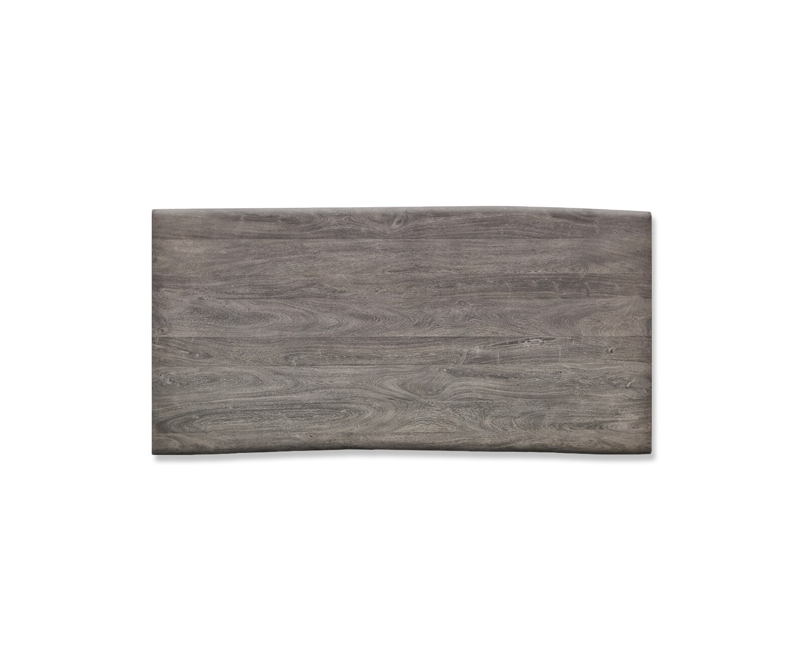 Маса 200x100 XL Акация Платинен цвят V-Рамка плоска стомана Черен Edge 3