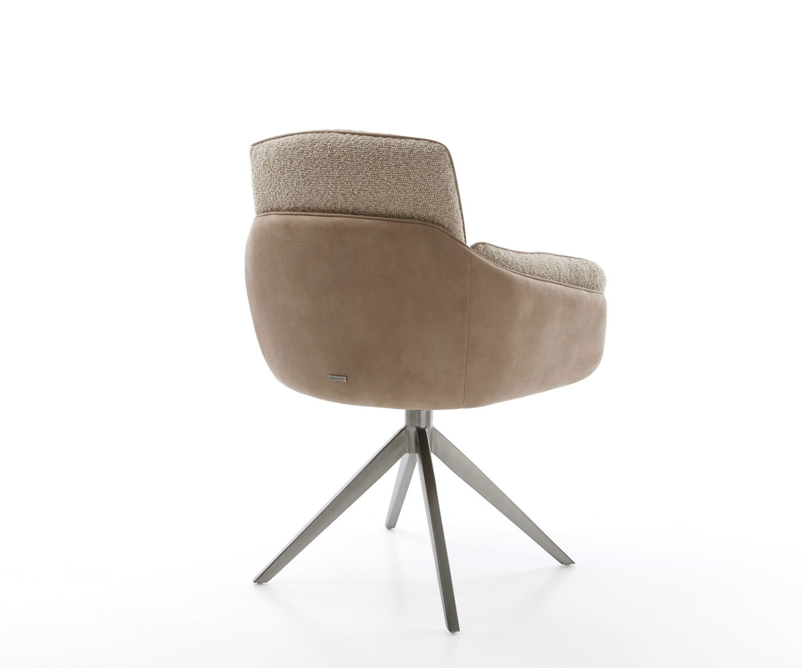 Luan-Flex въртящ се стол с подлакътници Материал микс кал Кръстосана рамка широк графит 360° въртене Функция люлеене 5