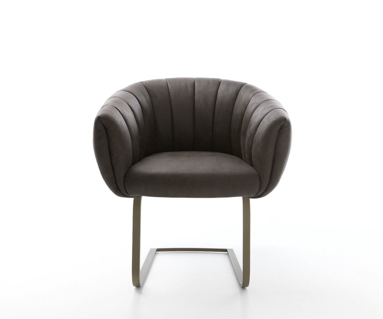 Конзолен стол Jada-Flex микрофибър антрацит винтидж стол с конзола с плосък ефект покритие титаниев джоб пружинна сърцевина 1