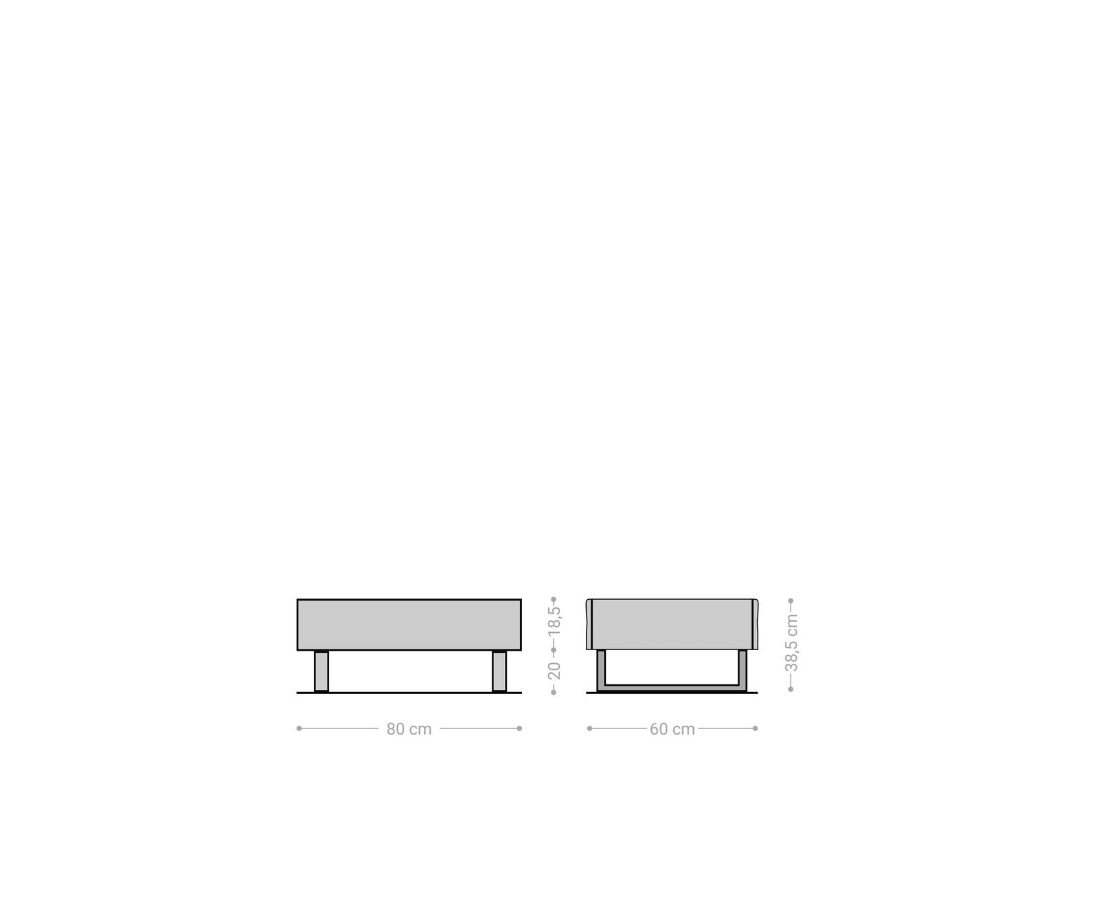 Холна маса New Live-Edge 80x60 см, Масив акация, 2 чекмеджета, основа от матирана неръждаема стомана 5