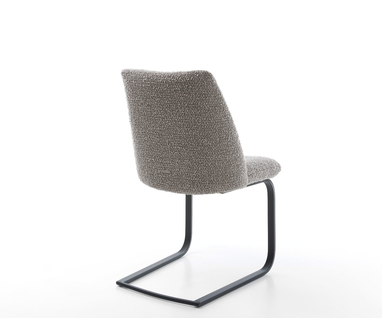 Люлеещ стол Букле Сребристо сив Конзолен крак плосък Черен Покет пружина Elso-Flex 4