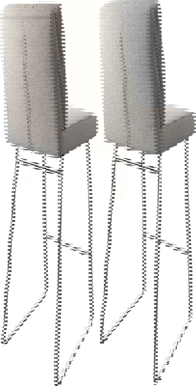 Барстол Pela-Flex Stripes Светлосиво Основа за шейни от неръждаема стомана 5