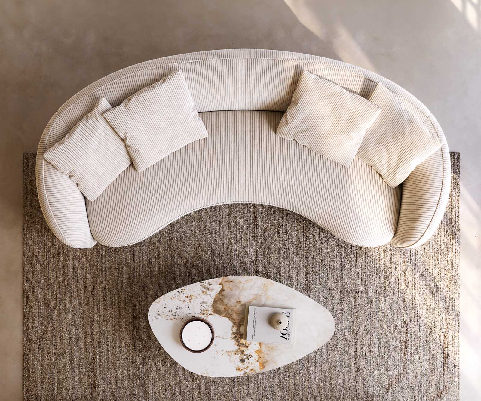 3-местен диван Larna 260x120 cm Cord Бежов 4 3-местен диван Larna 260x120 cm Cord Бежов 4