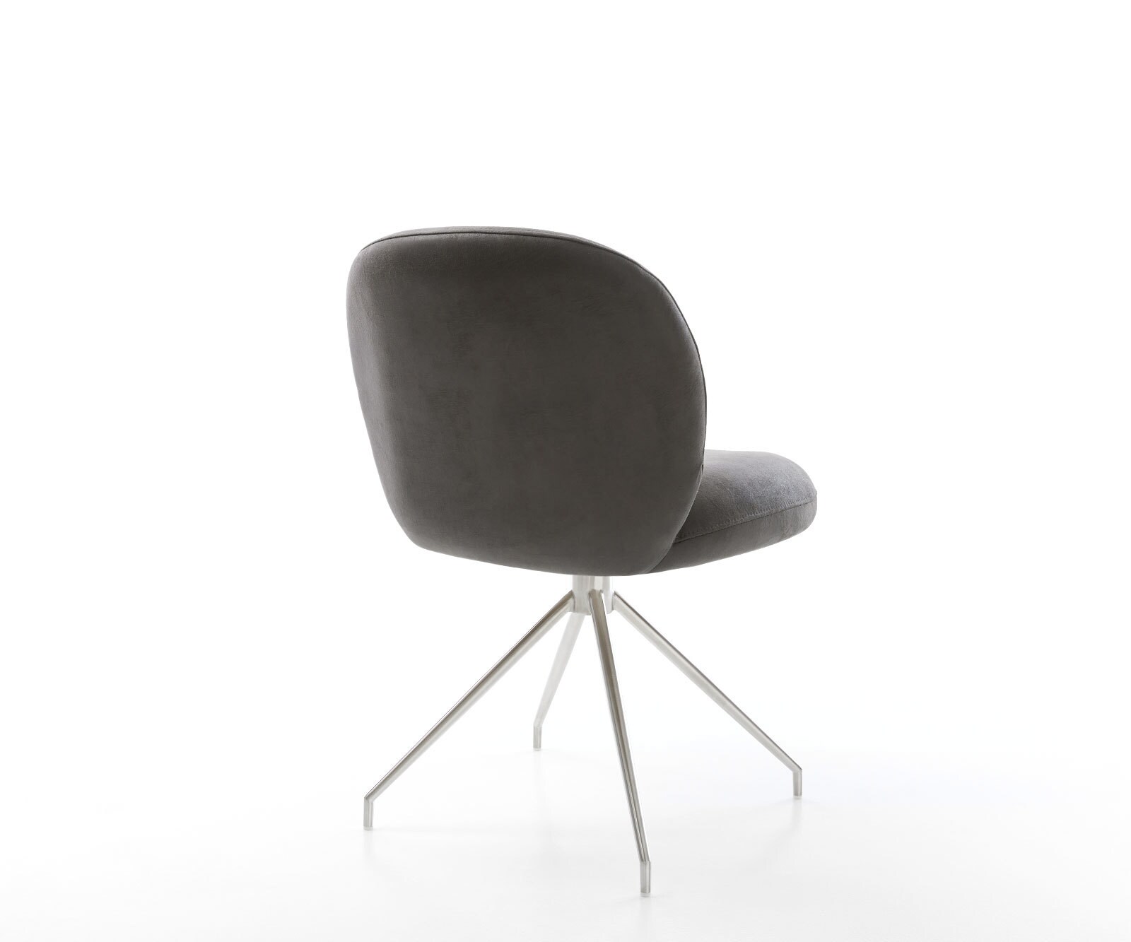 Врътящ се стол Антрацит Винтидж Конус крак кръгъл Неръждаема стомана 180° въртящ се Покет пружина Nube-Flex 5 Врътящ се стол Антрацит Винтидж Конус крак кръгъл Неръждаема стомана 180° въртящ се Покет пружина Nube-Flex 5