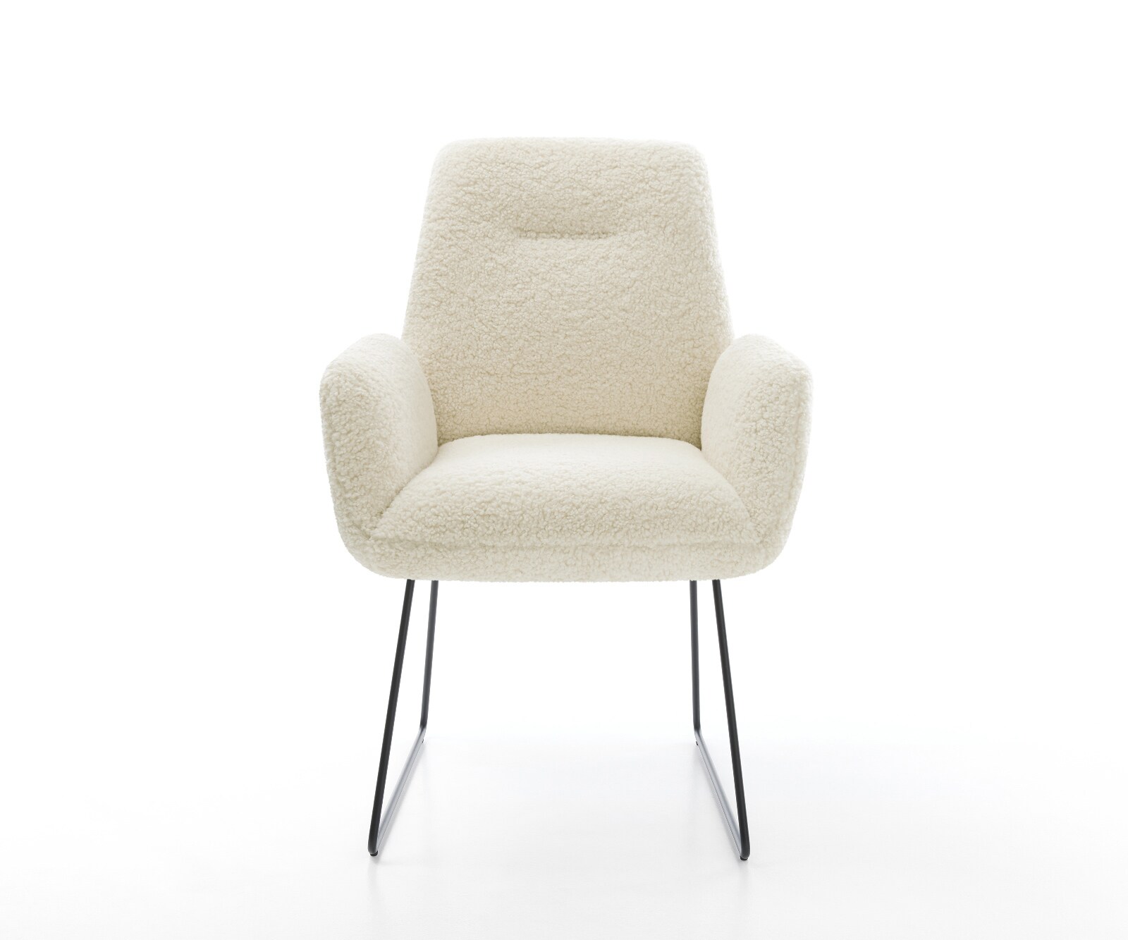 Стол за хранене Zoa-Flex Teddy тъкан Бежово Основа за шейни Черно Ядро от джобни пружини 2