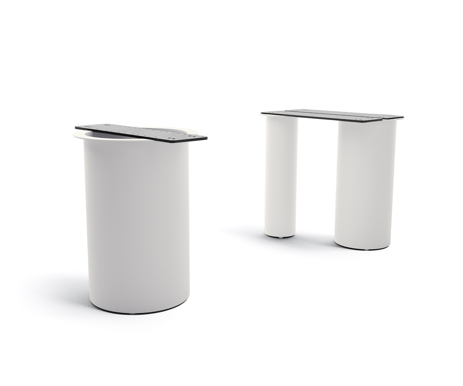 Основа за маса Troa метална бяла за плотове на маси от 200 cm Основа за маса Troa метална бяла за плотове на маси от 200 cm