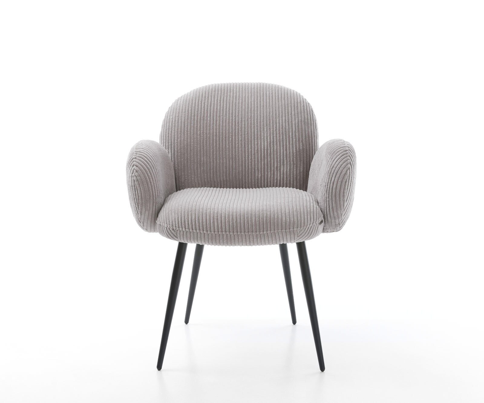 Стол Корд Сребристосив 4-крака Прави Черни Покет пружина Nube-Flex 1 Стол Корд Сребристосив 4-крака Прави Черни Покет пружина Nube-Flex 1