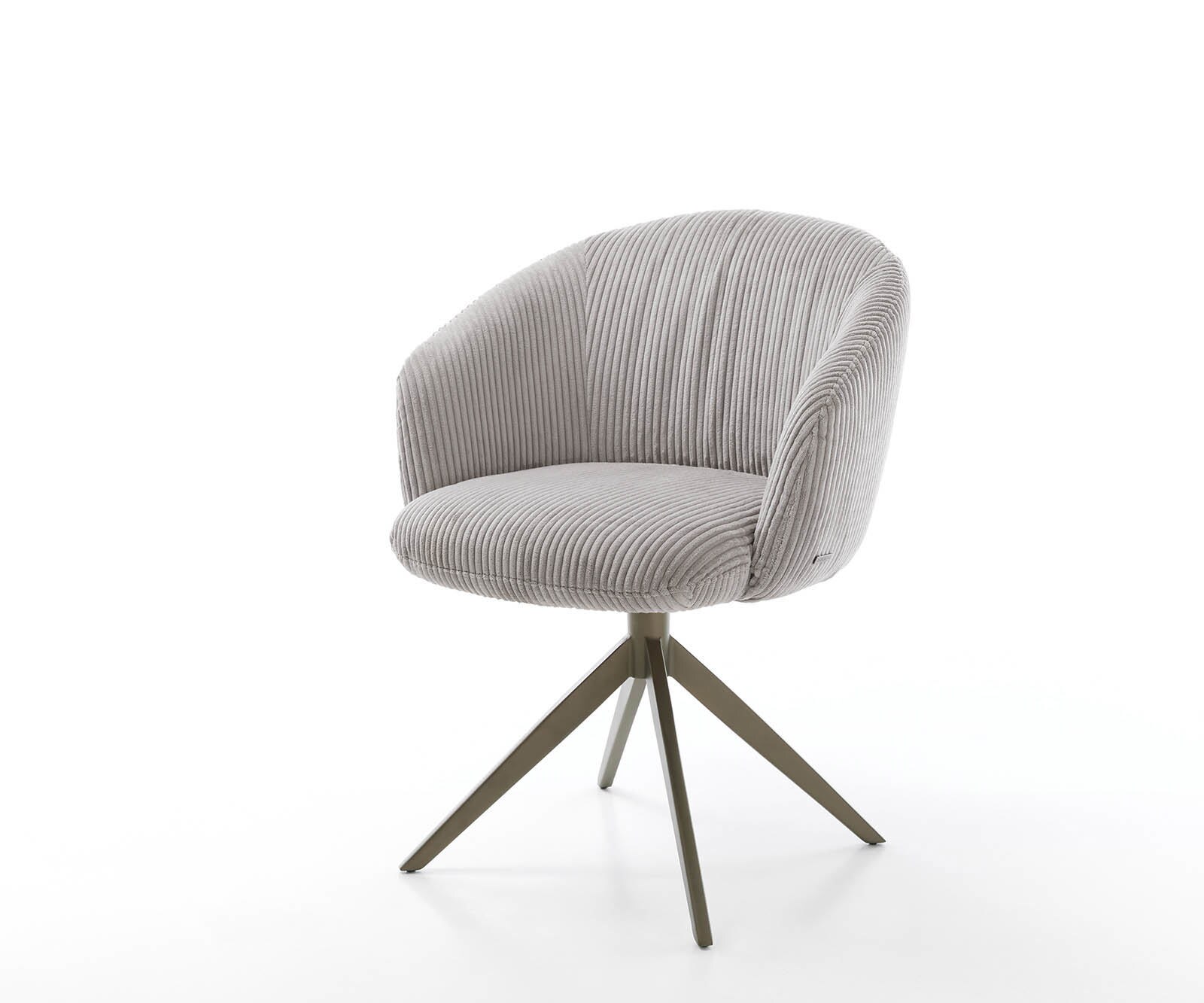 Врътящ се стол с подлакътници Корд СребристСив Конус крак плосък  Titan 360° въртящ се Покет пружина Caja-Flex Врътящ се стол с подлакътници Корд СребристСив Конус крак плосък  Titan 360° въртящ се Покет пружина Caja-Flex