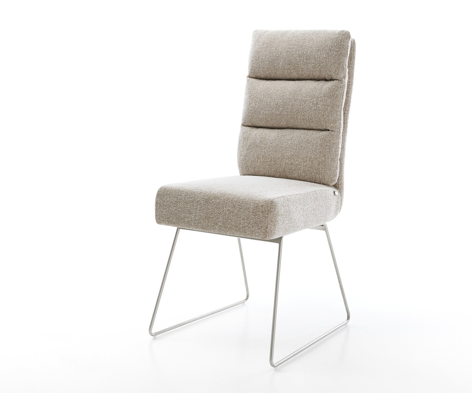 Стол за хранене Pela-Flex Тъкан Soft Beige Основа от неръждаема стомана с джобни пружини