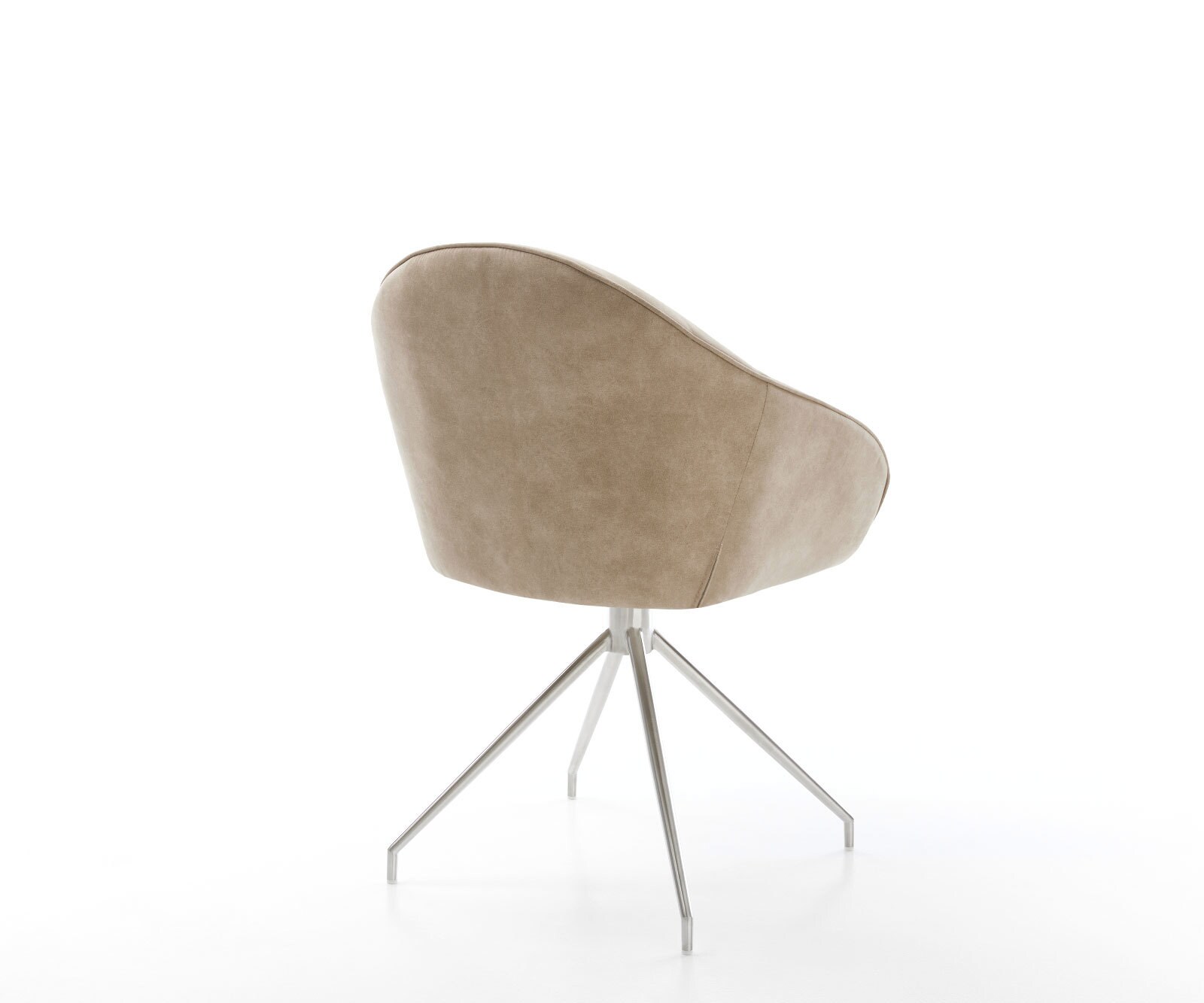 Врътящ се стол Бежов Винтидж Конус крак кръгъл Неръждаема стомана 180° въртящ се Gaio-Flex 4 Врътящ се стол Бежов Винтидж Конус крак кръгъл Неръждаема стомана 180° въртящ се Gaio-Flex 4