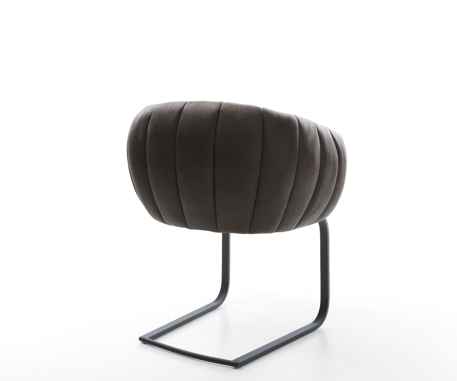 Конзолен стол Jada-Flex микрофибър антрацит реколта конзолен стол плосък черен джоб пружина сърцевина 4