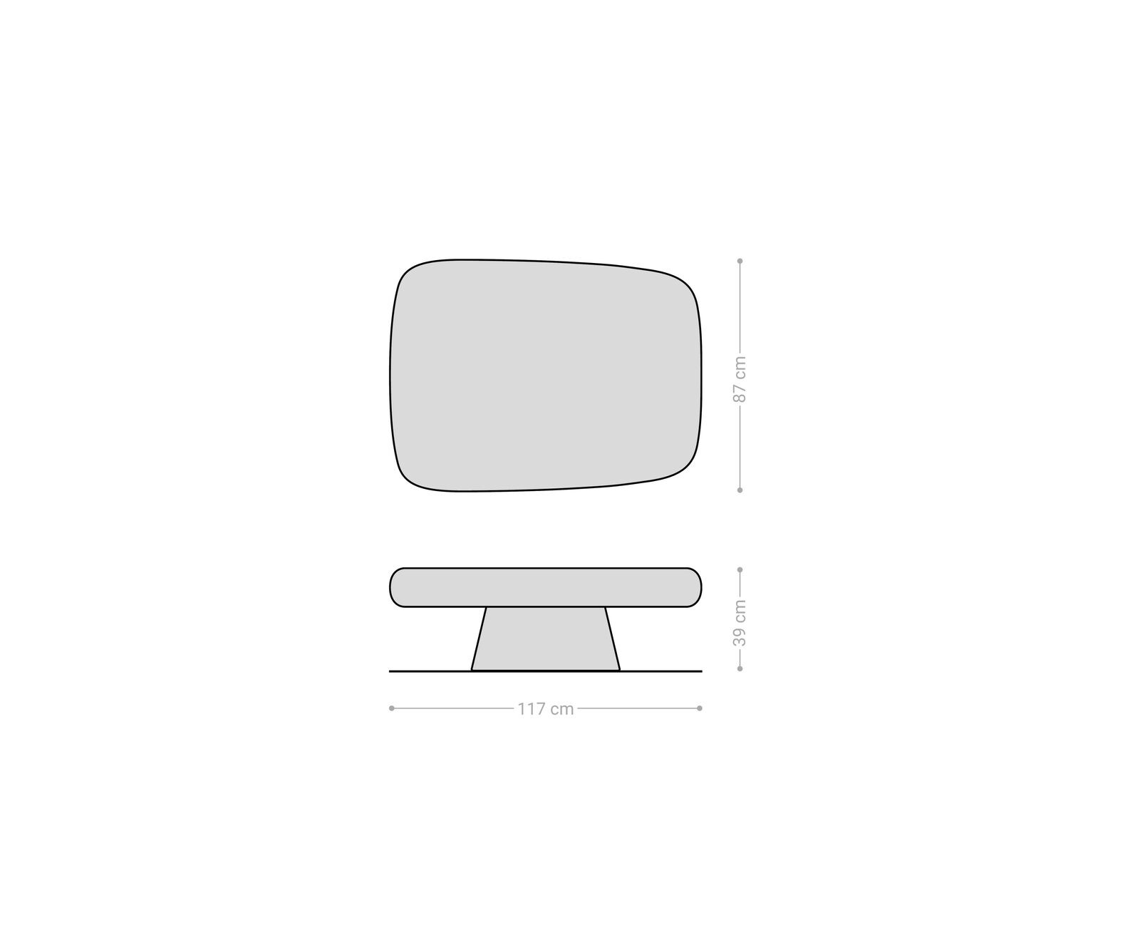 Масичка за кафе Maskat 120x90 cm естествена акация 6