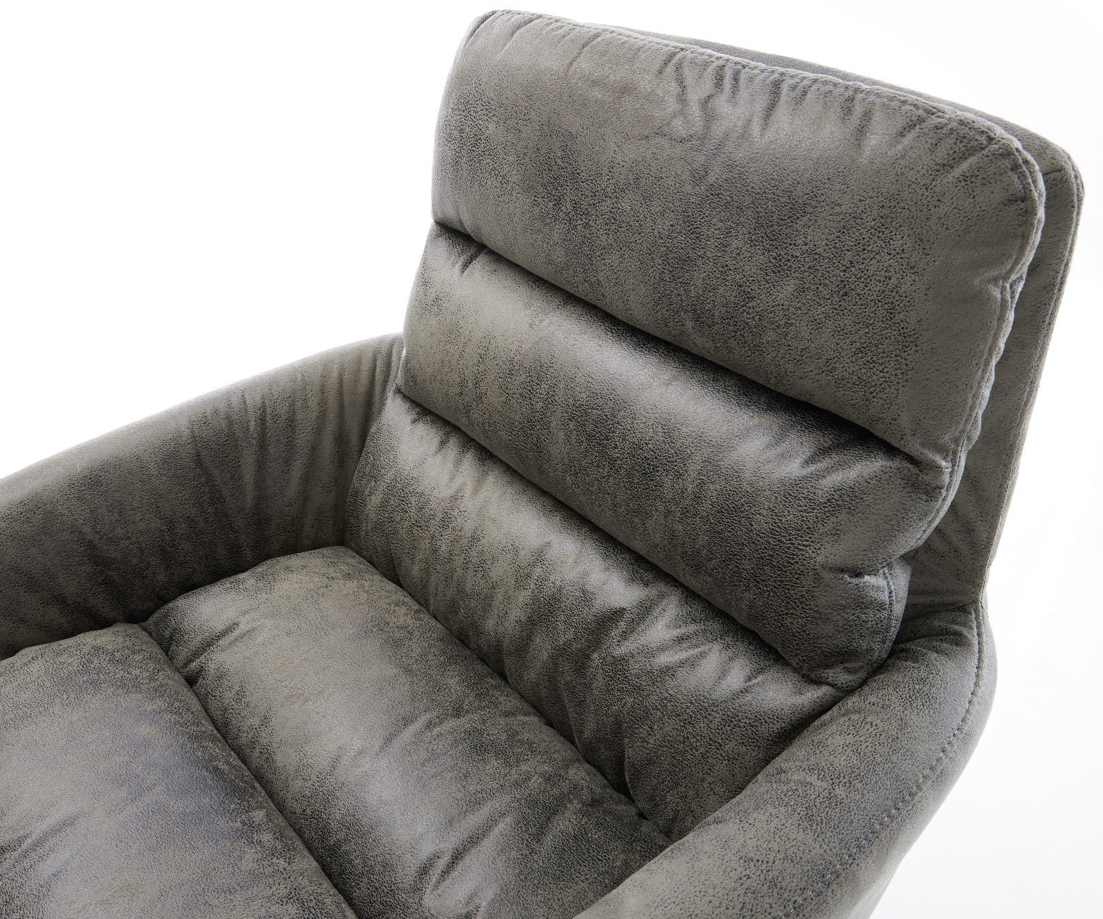 Врътящ се стол с подлакътници Сив Антик Дървена рамка  180° въртящ се Abelia-Flex 3 Врътящ се стол с подлакътници Сив Антик Дървена рамка  180° въртящ се Abelia-Flex 3