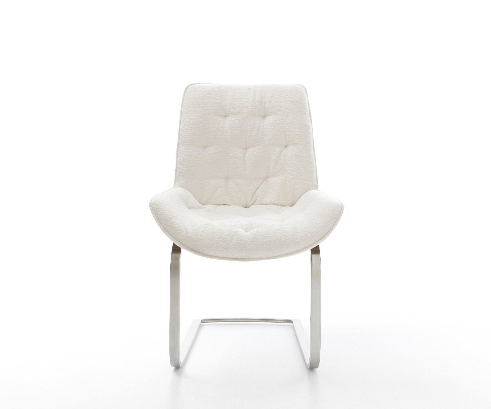 Конзолен стол Taimi-Flex Bouclé Soft Beige Конзолен стол от неръждаема стомана 1