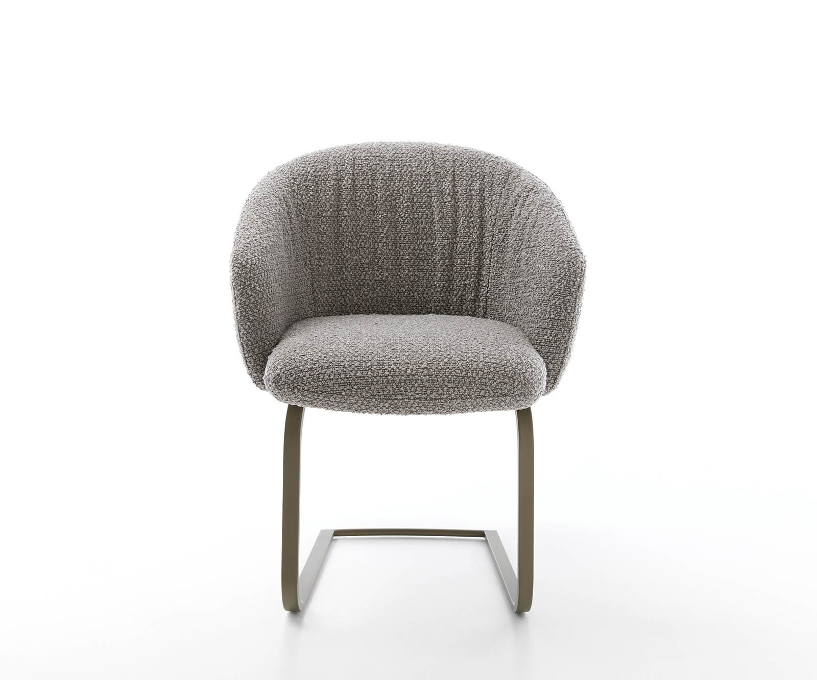 Люлеещ стол с подлакътници Букле Сребристо сив Конзолен крак плосък  Титан Покет пружина Caja-Flex 1 Люлеещ стол с подлакътници Букле Сребристо сив Конзолен крак плосък  Титан Покет пружина Caja-Flex 1