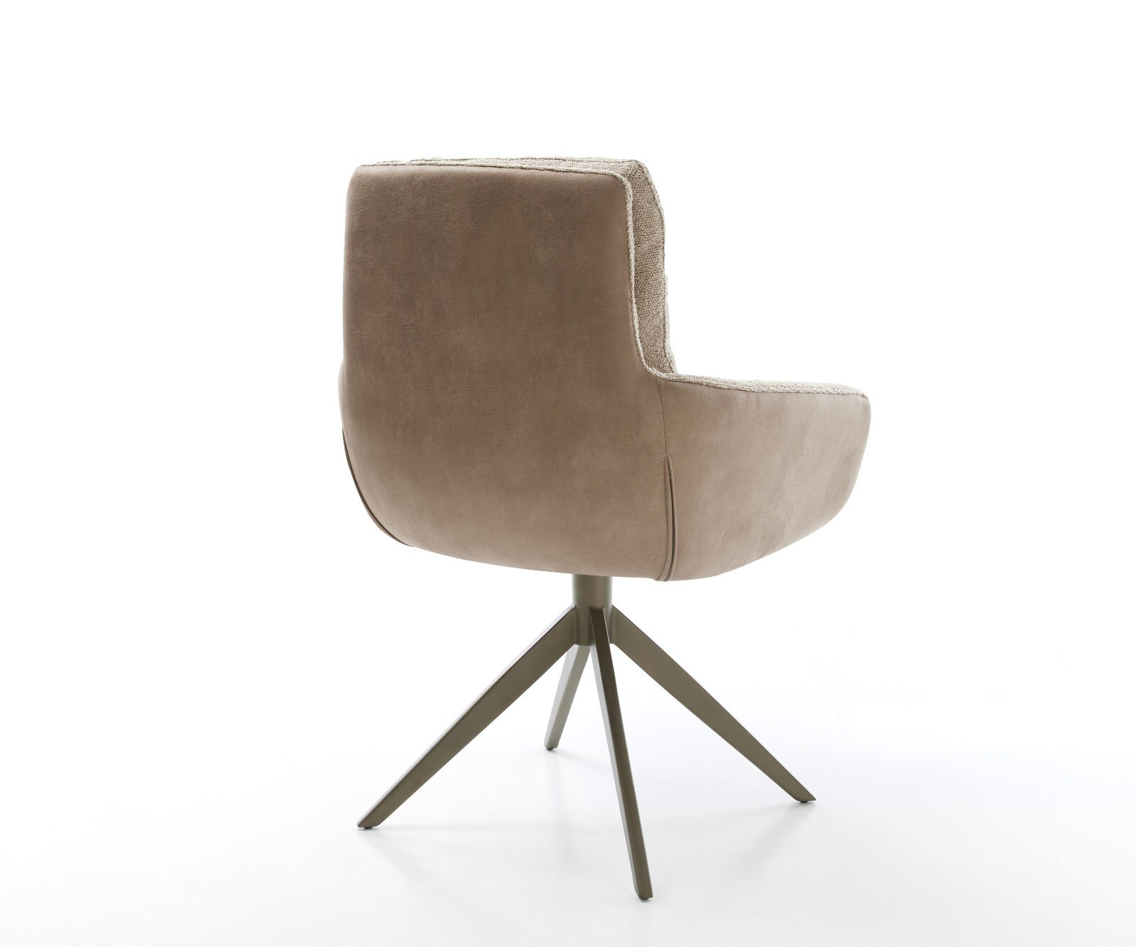 Въртящ се стол Abelia-Flex с подлакътници материал микс кал кръстосана рамка широк титан 360° въртене 5