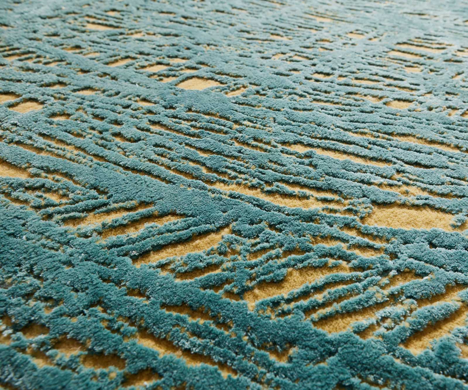 Килим Verse 250x300 cm Жълт Ръчно плетени Free Verse 2