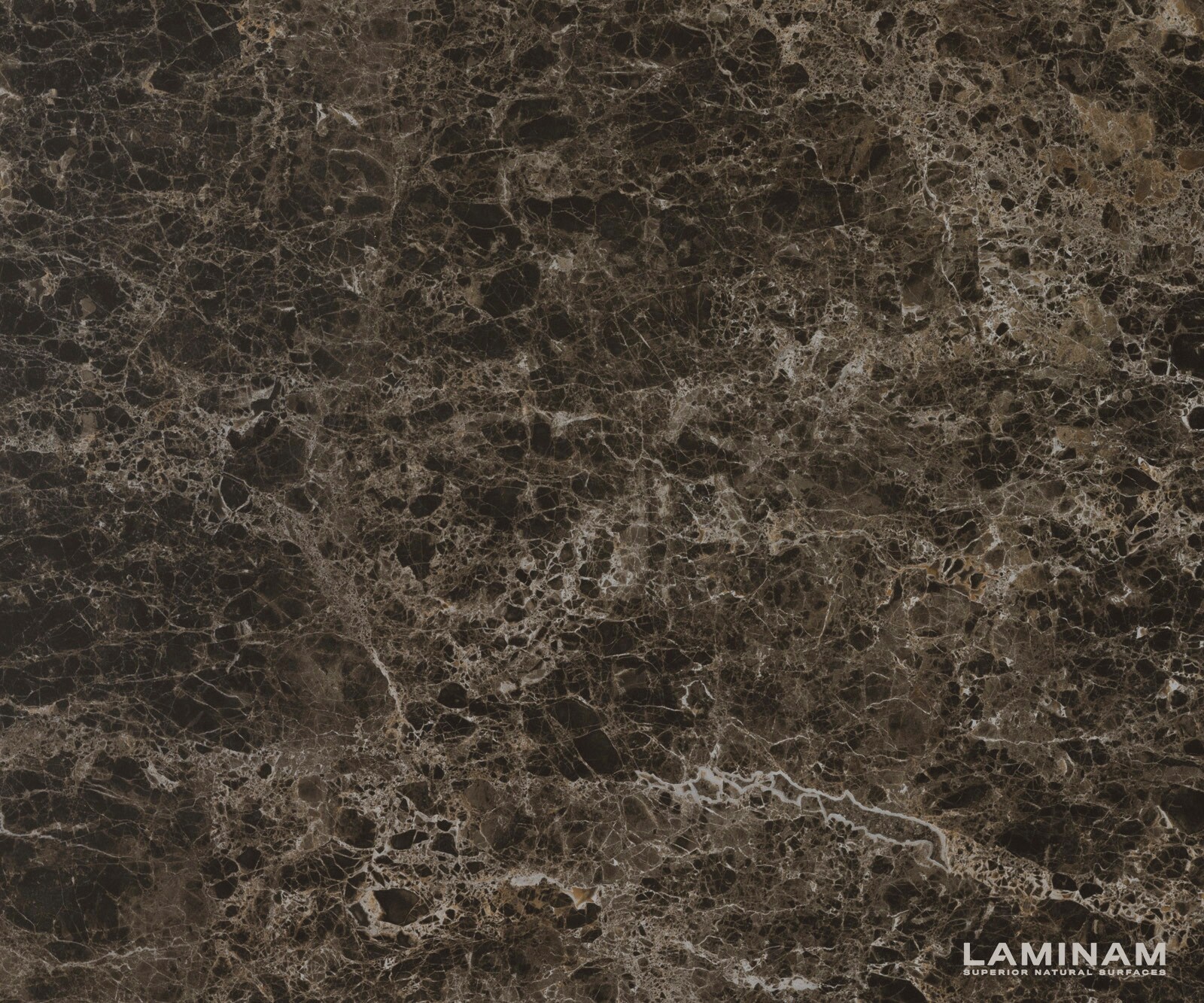 Трапезна маса Edge Oval 280x130 Ceramic Laminam® Emperador Extra Lucidato Dark brown Prisma Metallic Gold 2