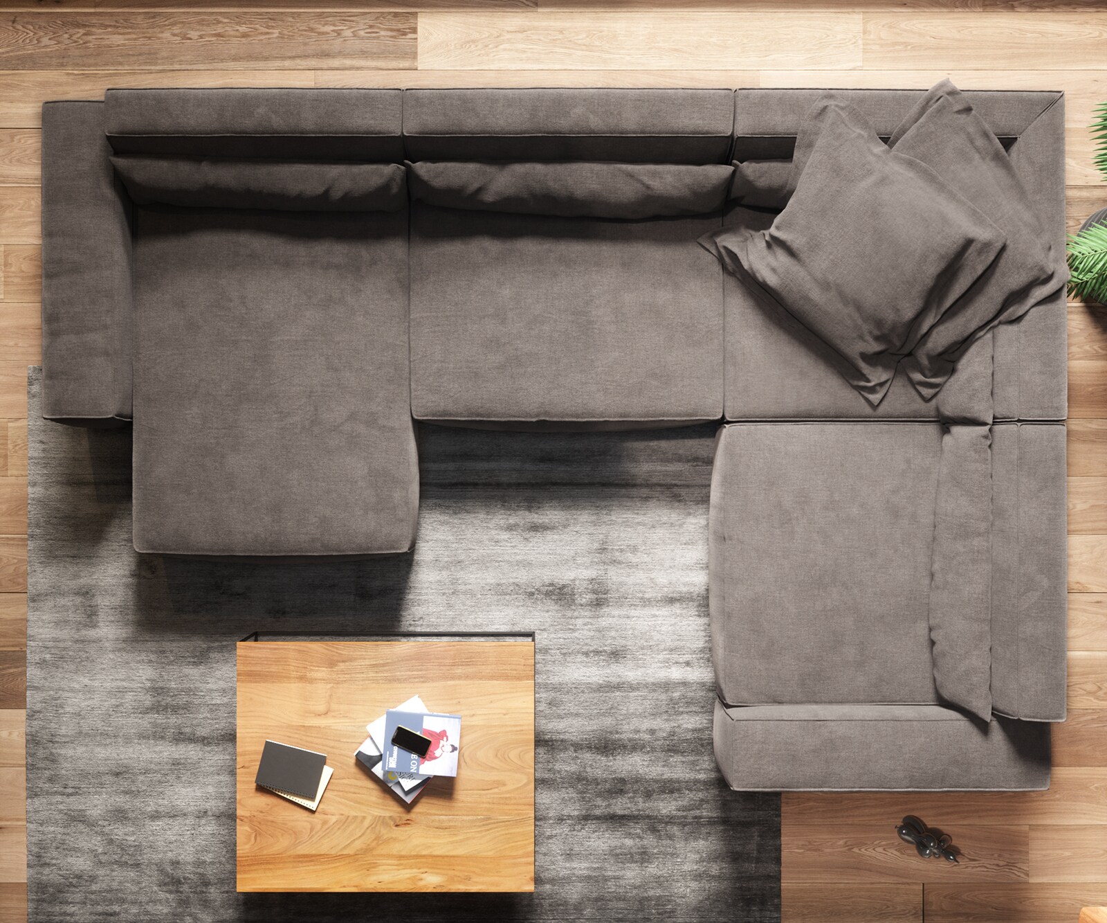  XL 360x260 cm Микрофибър КакиКафяв Лежанка вариации Sirpio 6