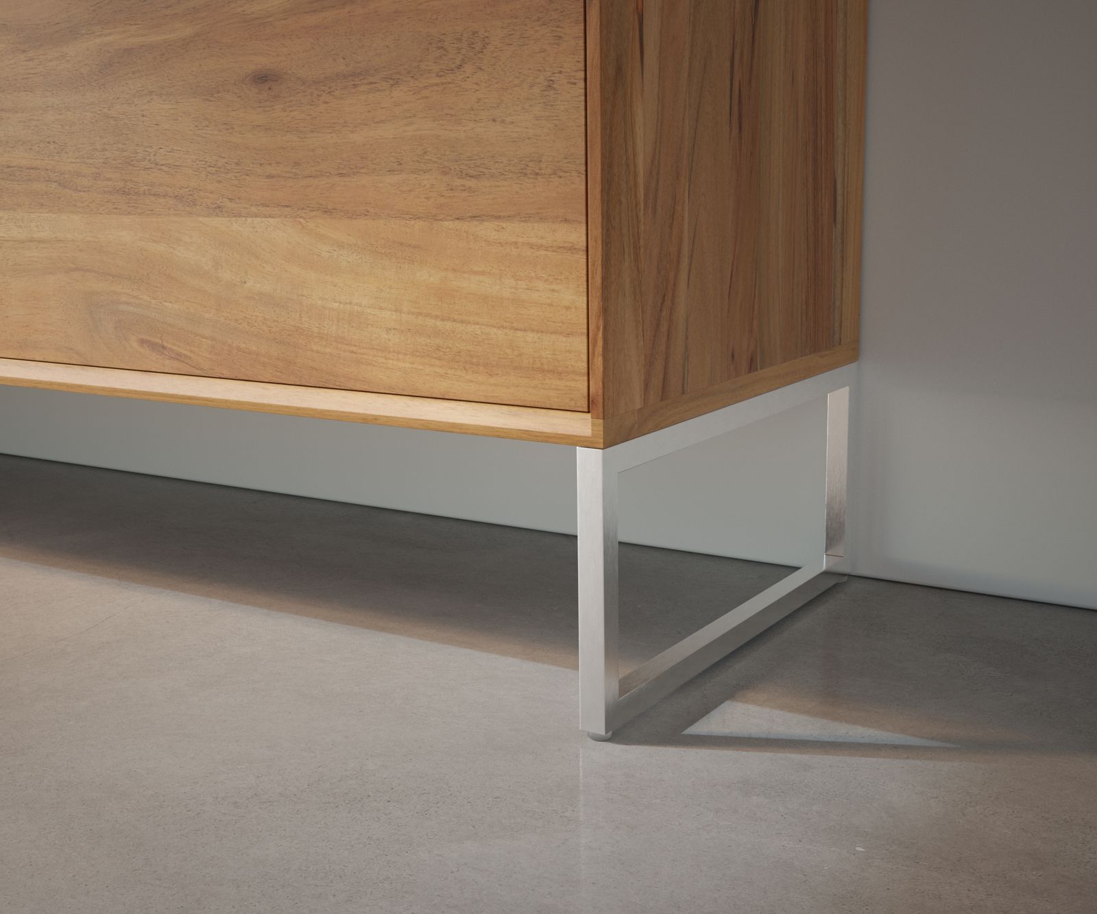 Подложка за плъзгане тясна 15 см от неръждаема стомана за мебели с дълбочина 35 см (комплект от 2) 1