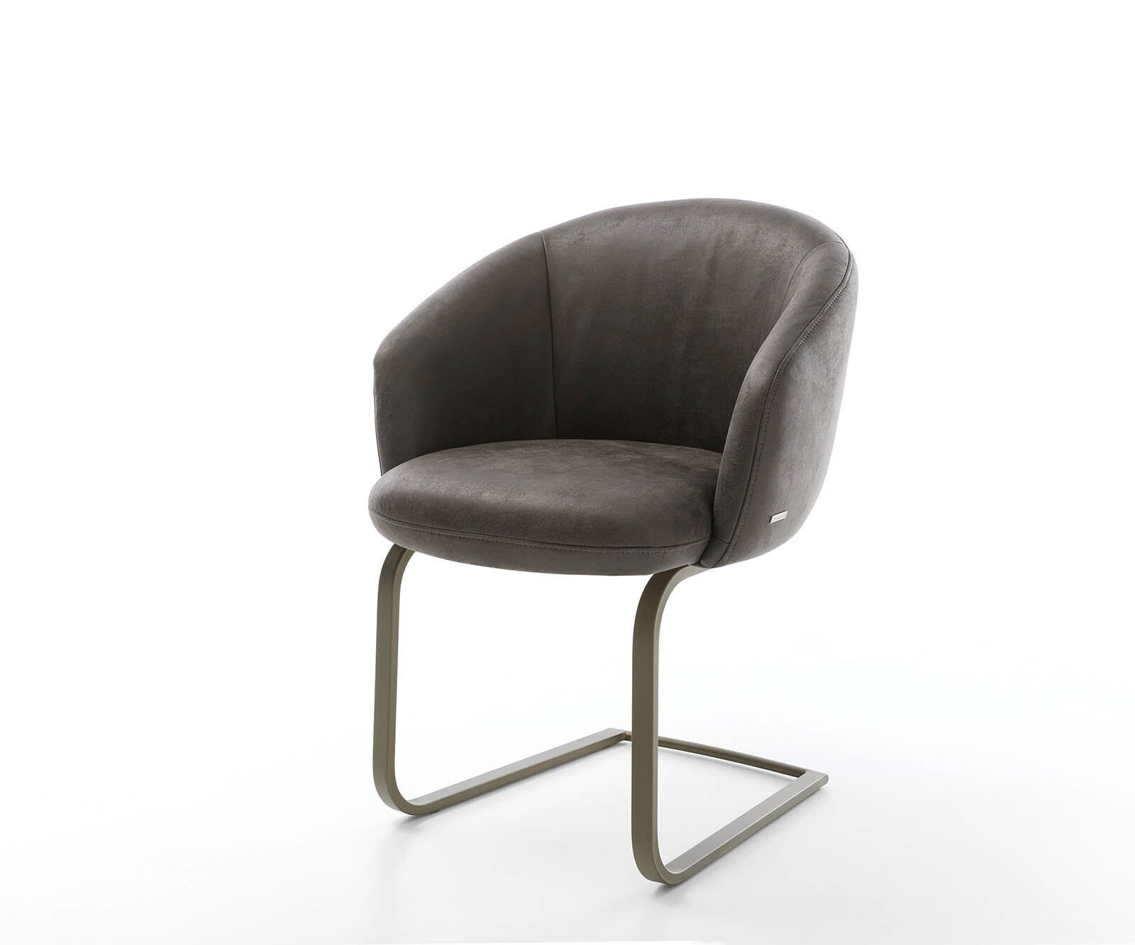 Люлеещ стол с подлакътници Антрацит Винтидж Конзолен крак плосък  Титан Покет пружина Caja-Flex Люлеещ стол с подлакътници Антрацит Винтидж Конзолен крак плосък  Титан Покет пружина Caja-Flex