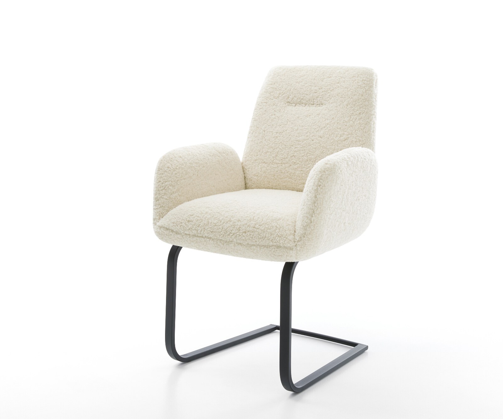 Стол с конзола Zoa-Flex teddy плат бежов стол с конзола плосък черен джоб пружинна сърцевина 1