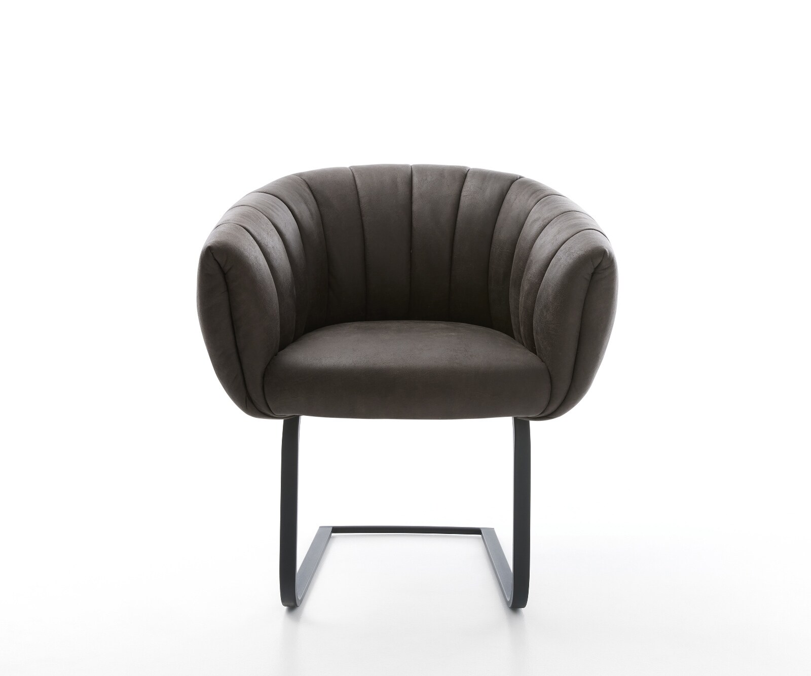 Конзолен стол Jada-Flex микрофибър антрацит реколта конзолен стол плосък черен джоб пружина сърцевина 1