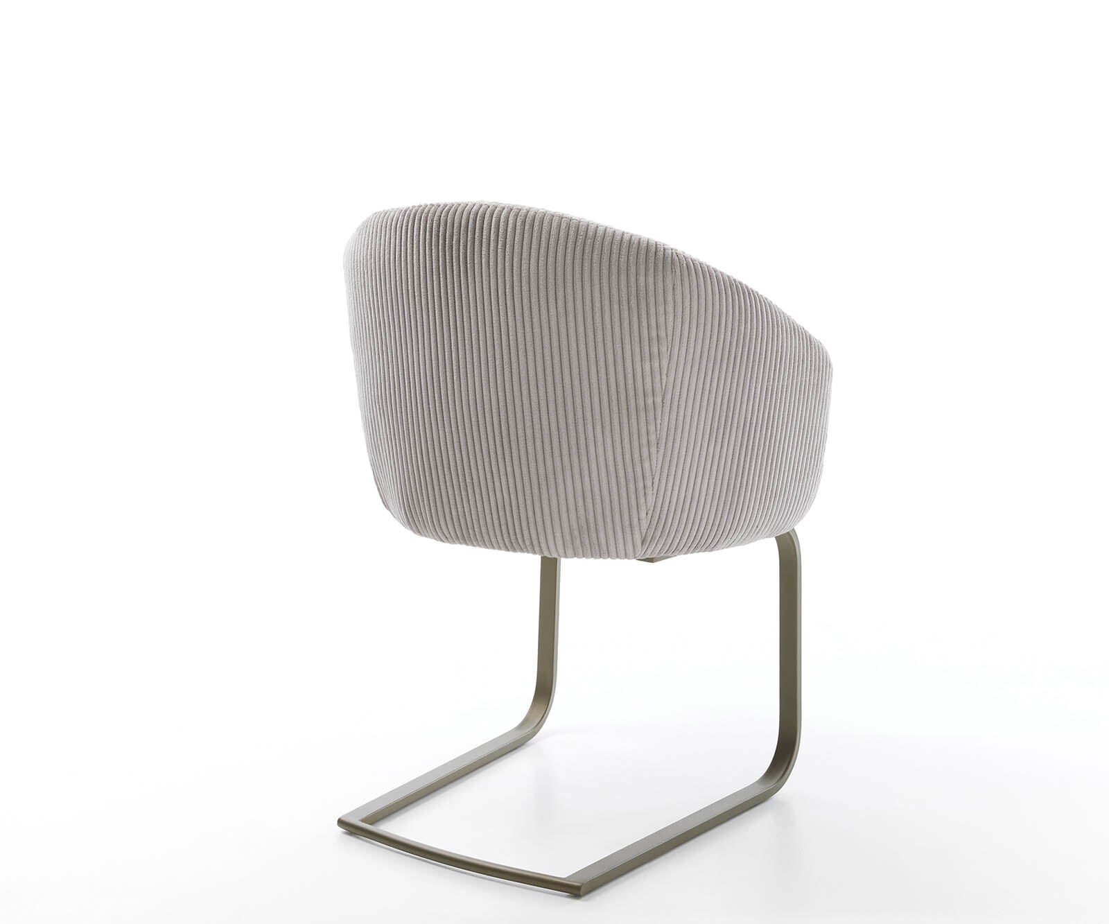 Люлеещ стол с подлакътници Корд Сребристо сив Конзолен крак плосък  Титан Покет пружина Caja-Flex 4 Люлеещ стол с подлакътници Корд Сребристо сив Конзолен крак плосък  Титан Покет пружина Caja-Flex 4