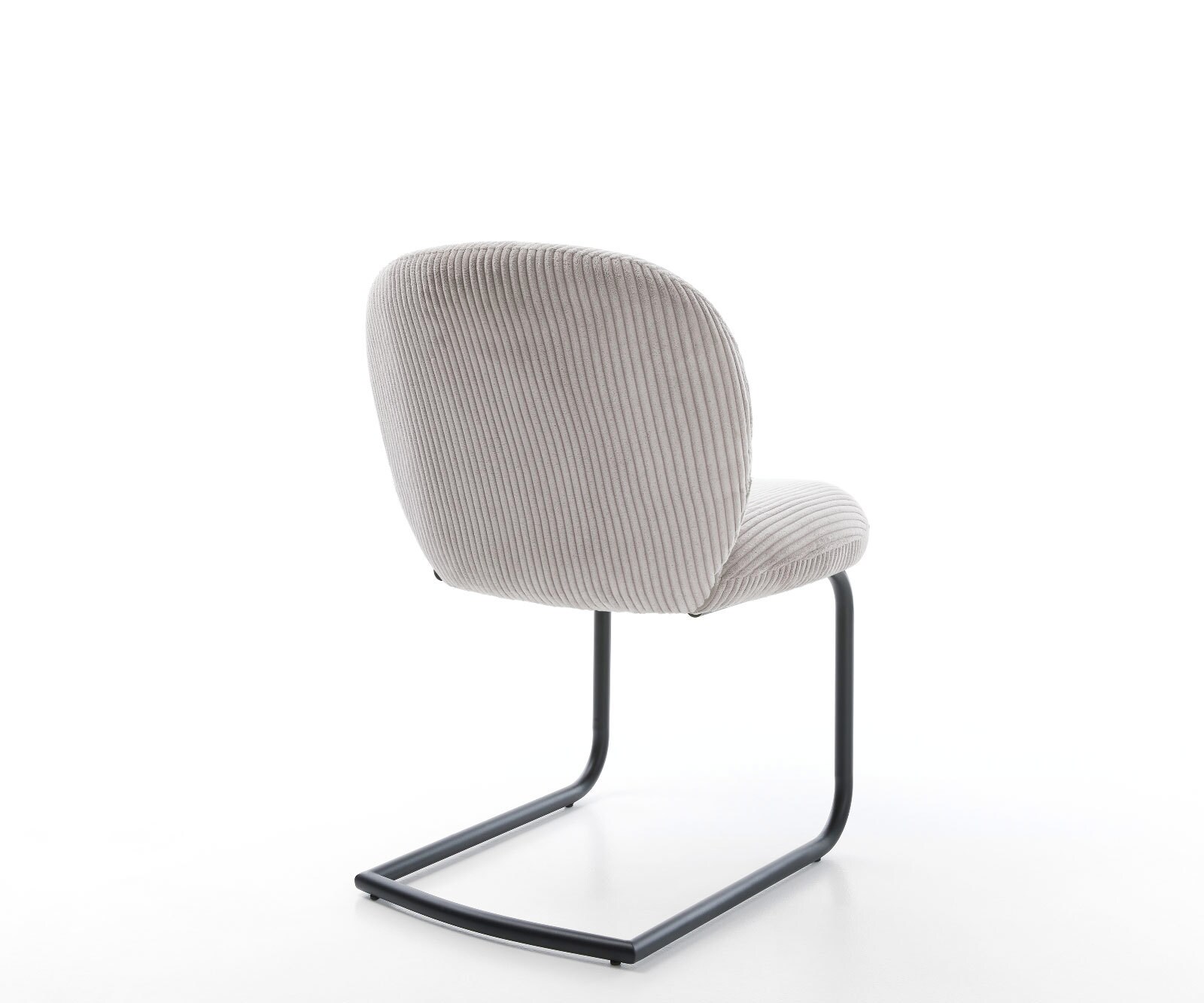 Люлеещ стол Корд Сребристо сив Конзолен крак кръгъл Черен Покет пружина Nube-Flex 5 Люлеещ стол Корд Сребристо сив Конзолен крак кръгъл Черен Покет пружина Nube-Flex 5