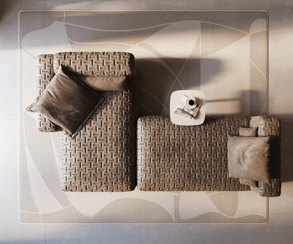 Ъглов диван Freestyle 310x200 cm микрофибър тъмно сиво винтидж ватиран 5