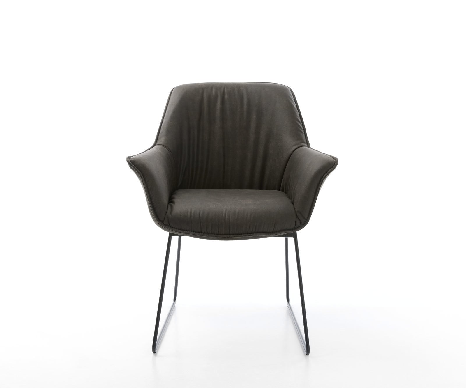 Кресло с подлакътници Антрацит Винтидж Извити крака Черни Keila-Flex 2 Кресло с подлакътници Антрацит Винтидж Извити крака Черни Keila-Flex 2