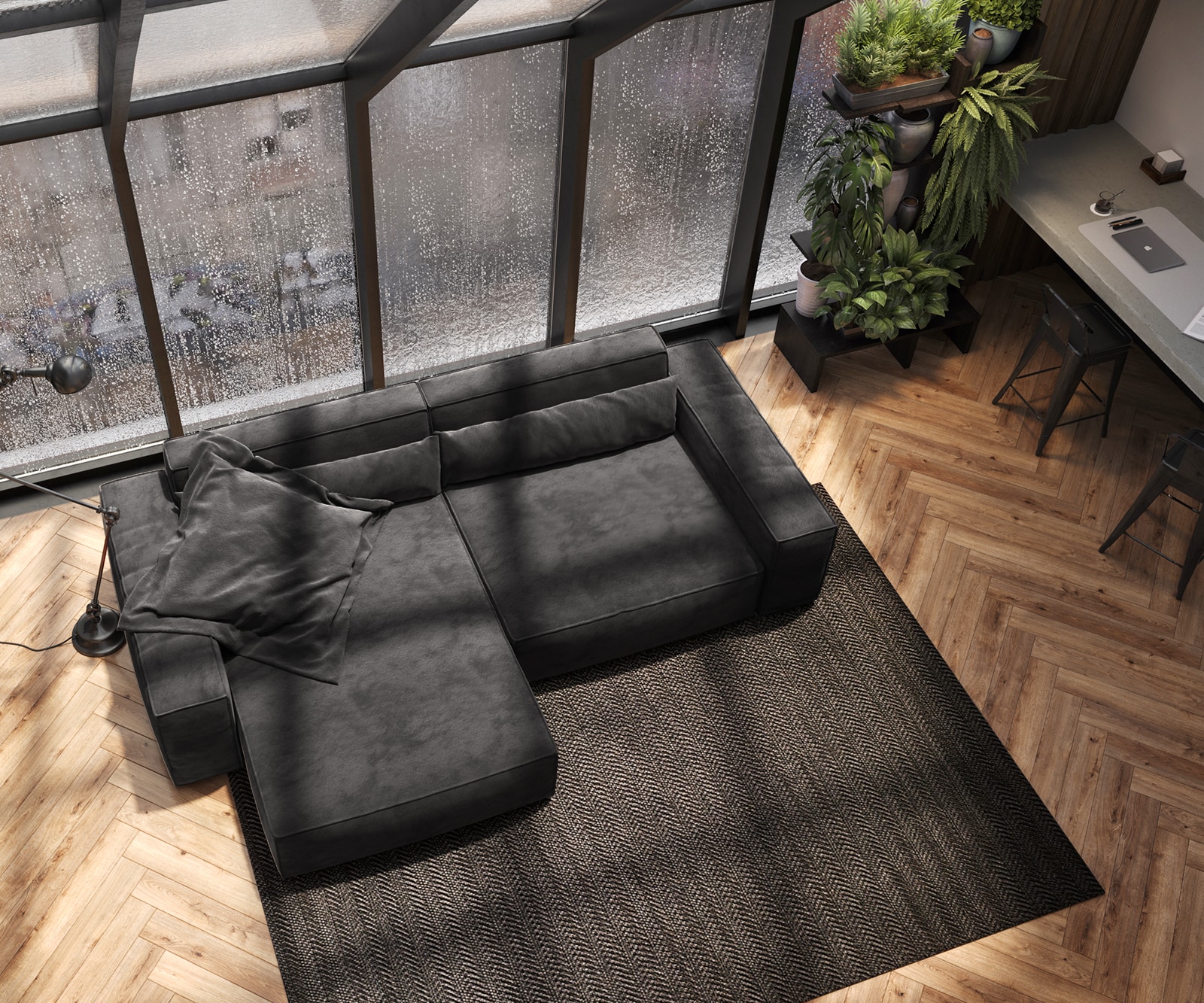 Ъглов диван XL 270x170 cm Микрофибър Черен Варианти лежанка Sirpio 3 Ъглов диван XL 270x170 cm Микрофибър Черен Варианти лежанка Sirpio 3