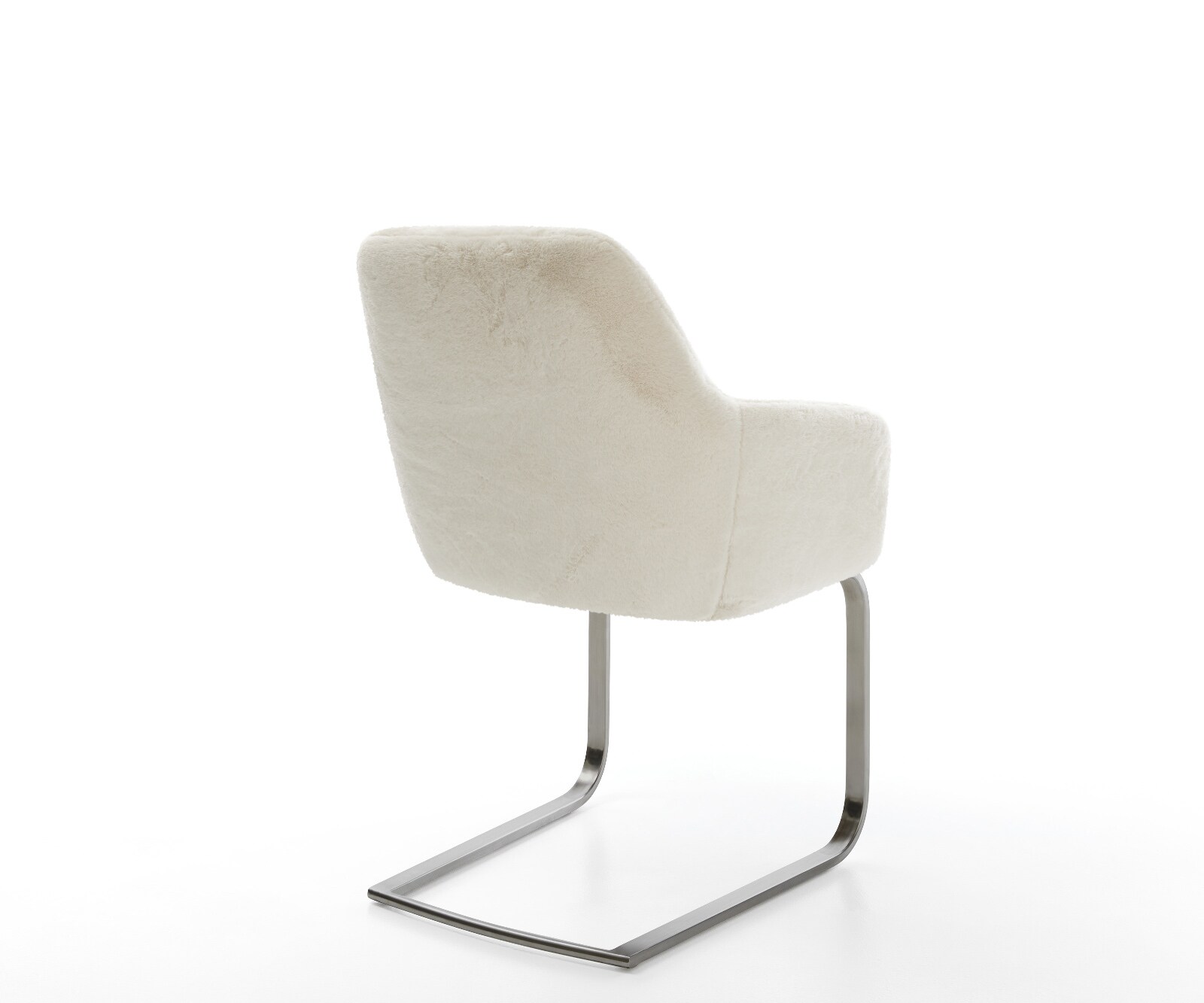 Стол с конзола Pejo-Flex плюшен кремаво-бял Стол с конзола плосък графит с джобни пружини 5