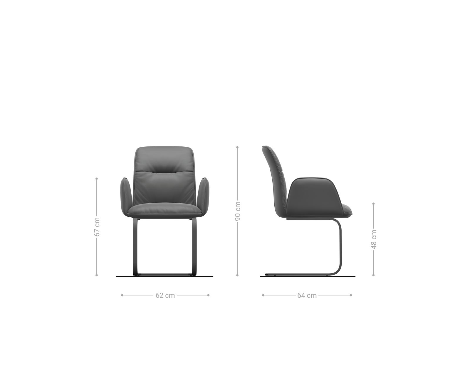 Конзолен стол Vinja-Flex Bouclé Soft Beige Конзолен стол flat Black 6