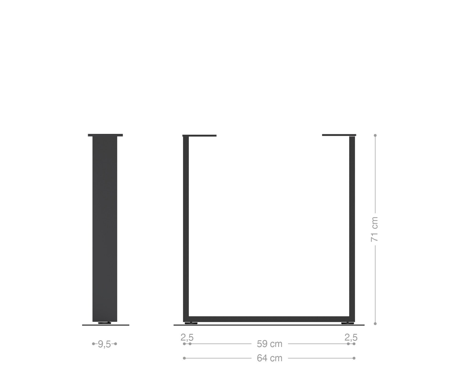 Основа за маса тесен (2ка-Сет) Edelstahl 2 Основа за маса тесен (2ка-Сет) Edelstahl 2