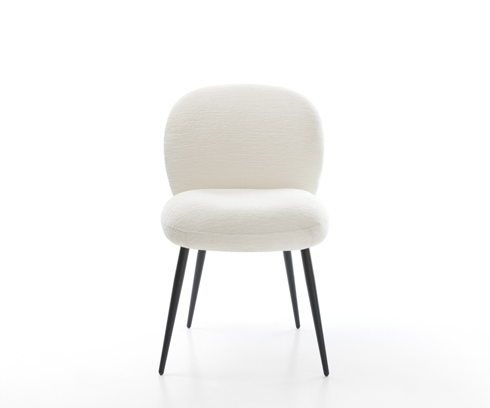 Трапезен стол Nube-Flex, Букле Светлобежово, 4-футова заострена сърцевина от черни пружини с джобчета 2