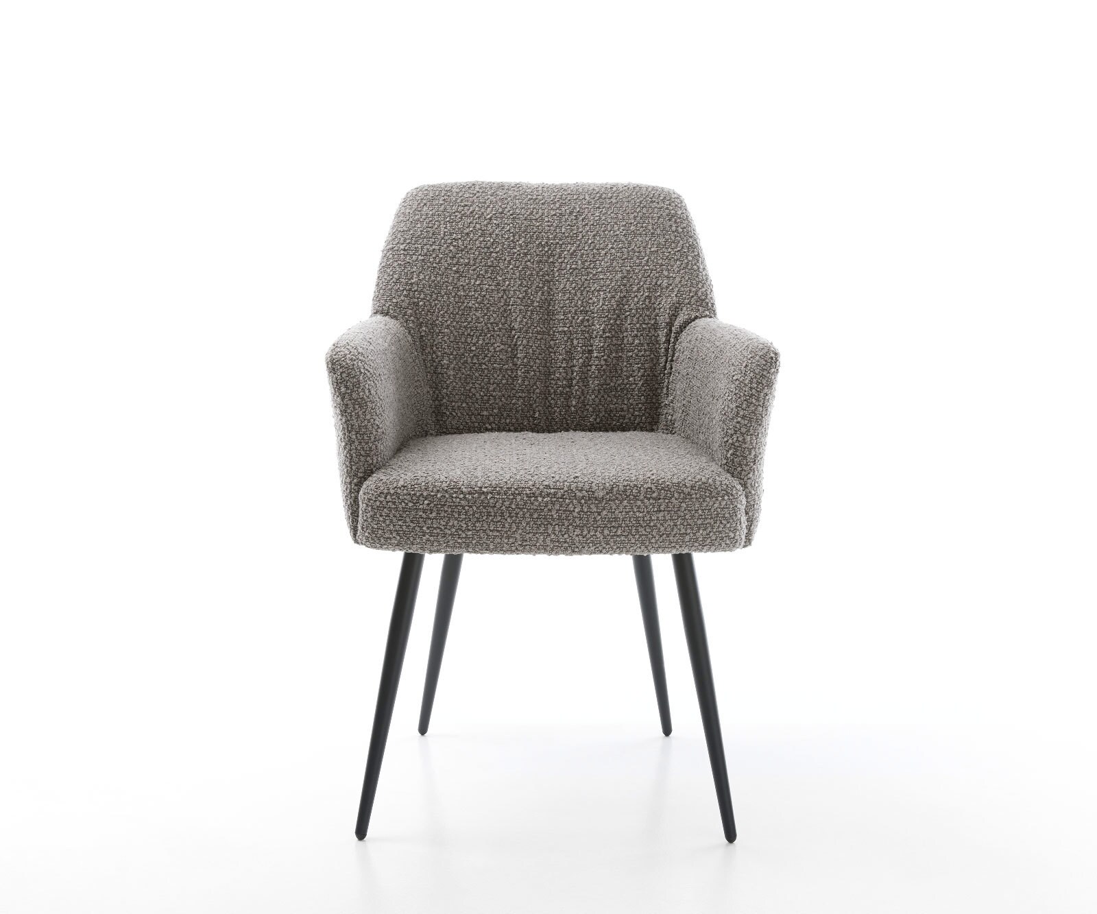 Стол Букле Сребристосив 4-крака Прави Черни Покет пружина Xana-Flex 2