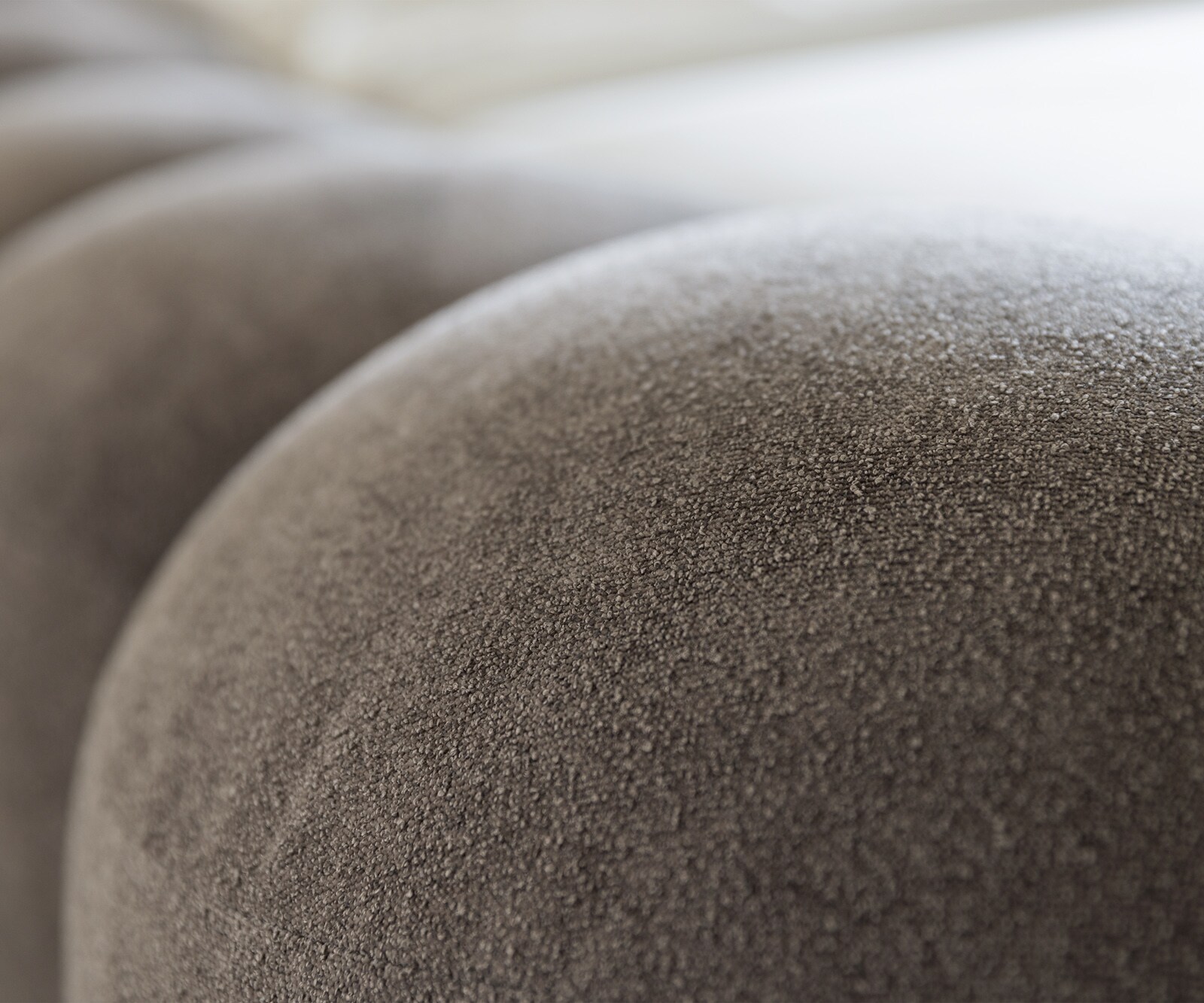 Тапицирана рамка за легло Perlla 180x200 cm текстурирана тъкан Soft Taupe 3