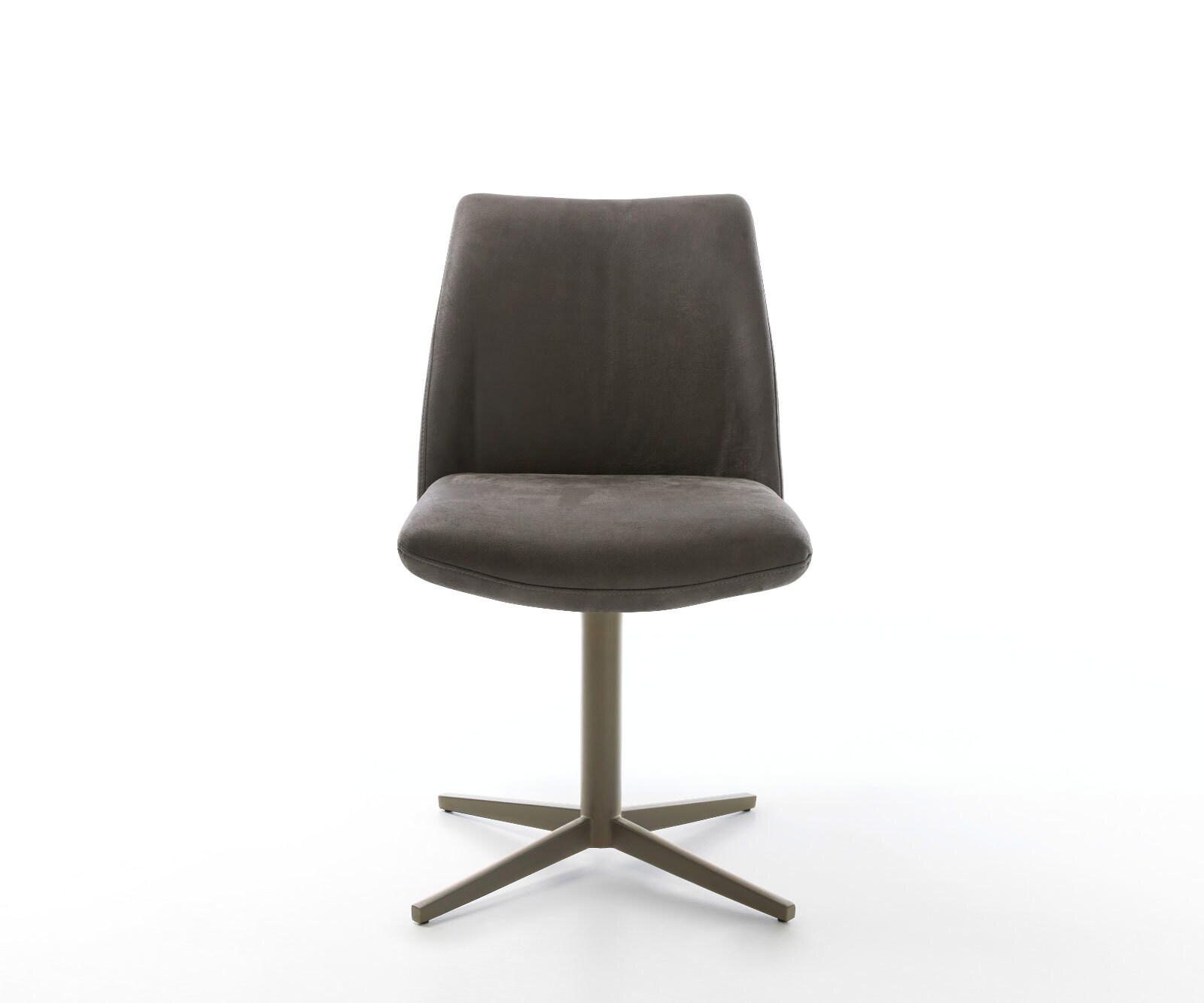 Врътящ се стол Микрофибър Антрацит Винтидж Офис основа  Titan 360° въртящ се Покет пружина Elso-Flex 2