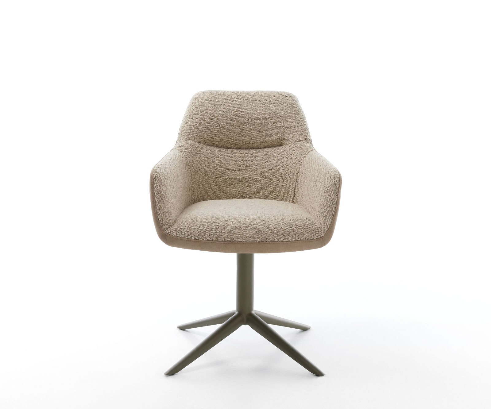 Въртящ се стол Pejo-Flex микс от материали кална основа ефект покритие титан 360° въртяща се люлееща се функция сърцевина от джобни пружини 1