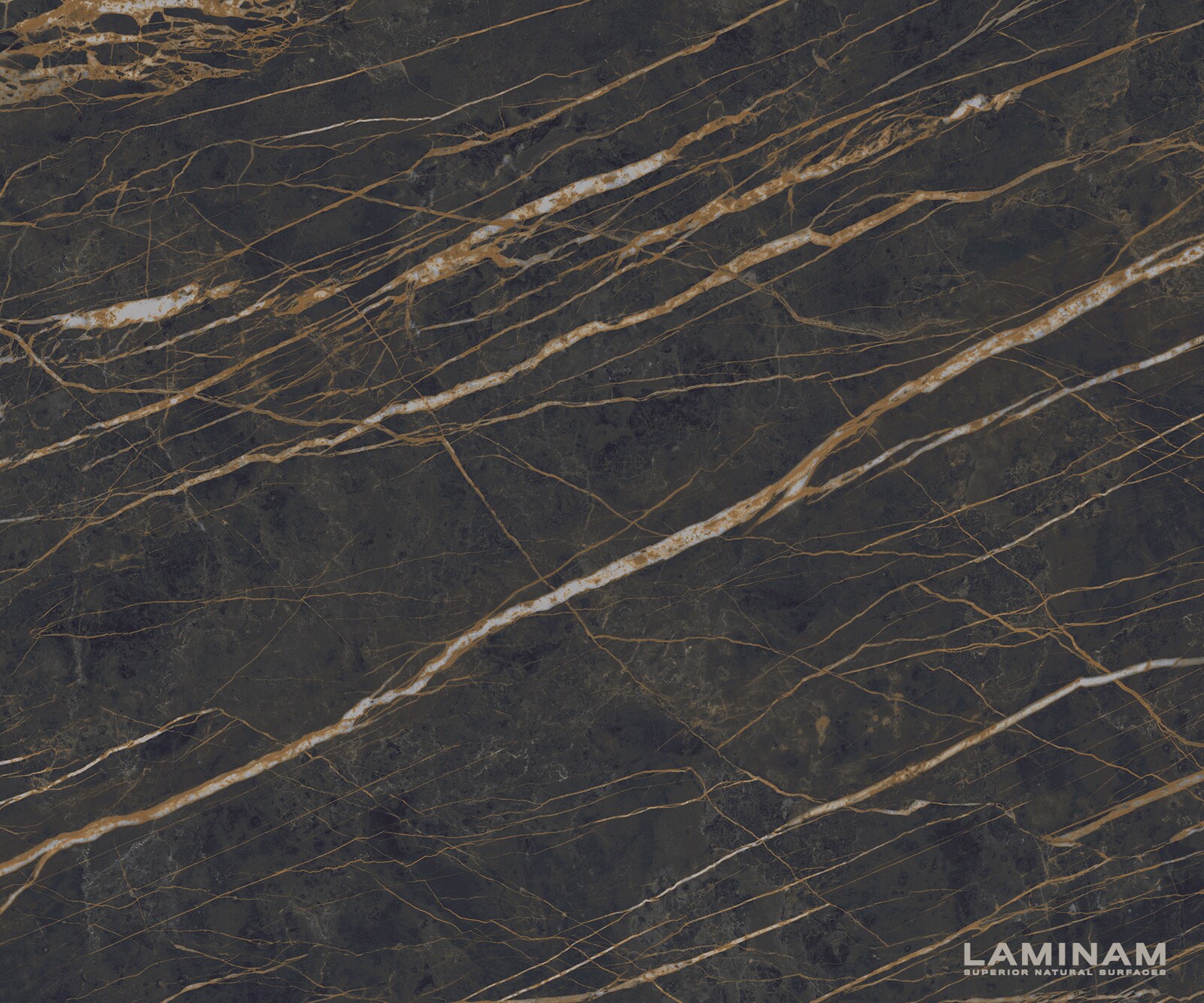 Масичка за кафе Edge Round 90x90 cm Ceramic Laminam® Noir Desir Brown Sarity Metal Black 3