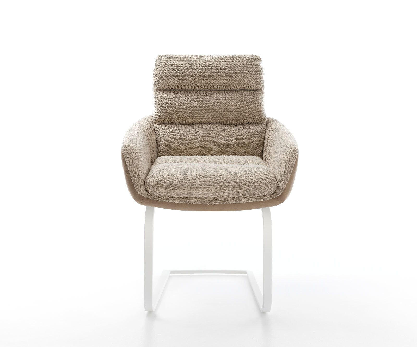 Abelia-Flex конзолен стол с подлакътници Материал микс кал Конзолен стол плосък бял 2