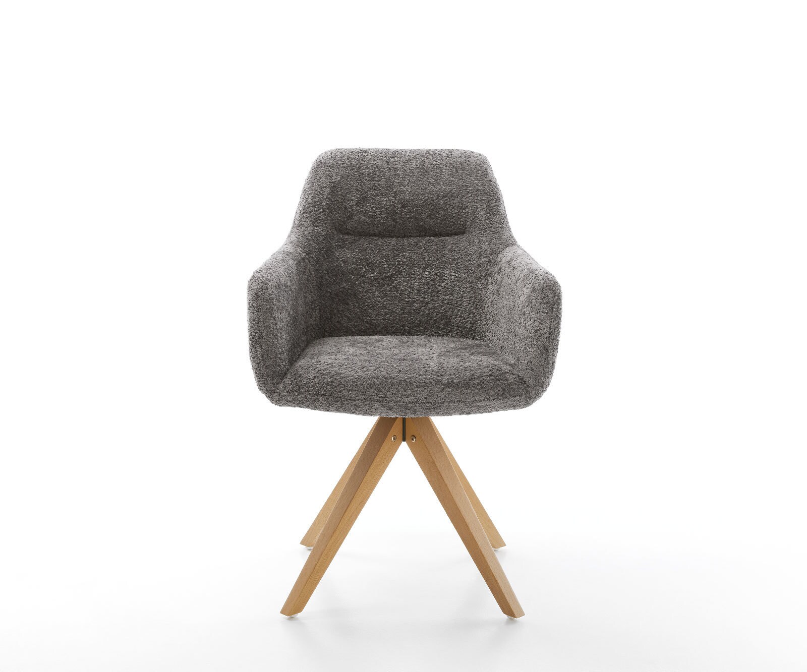 Врътящ се стол Букле Сив Дървена рамка  180° въртящ се Pejo-Flex 1 Врътящ се стол Букле Сив Дървена рамка  180° въртящ се Pejo-Flex 1