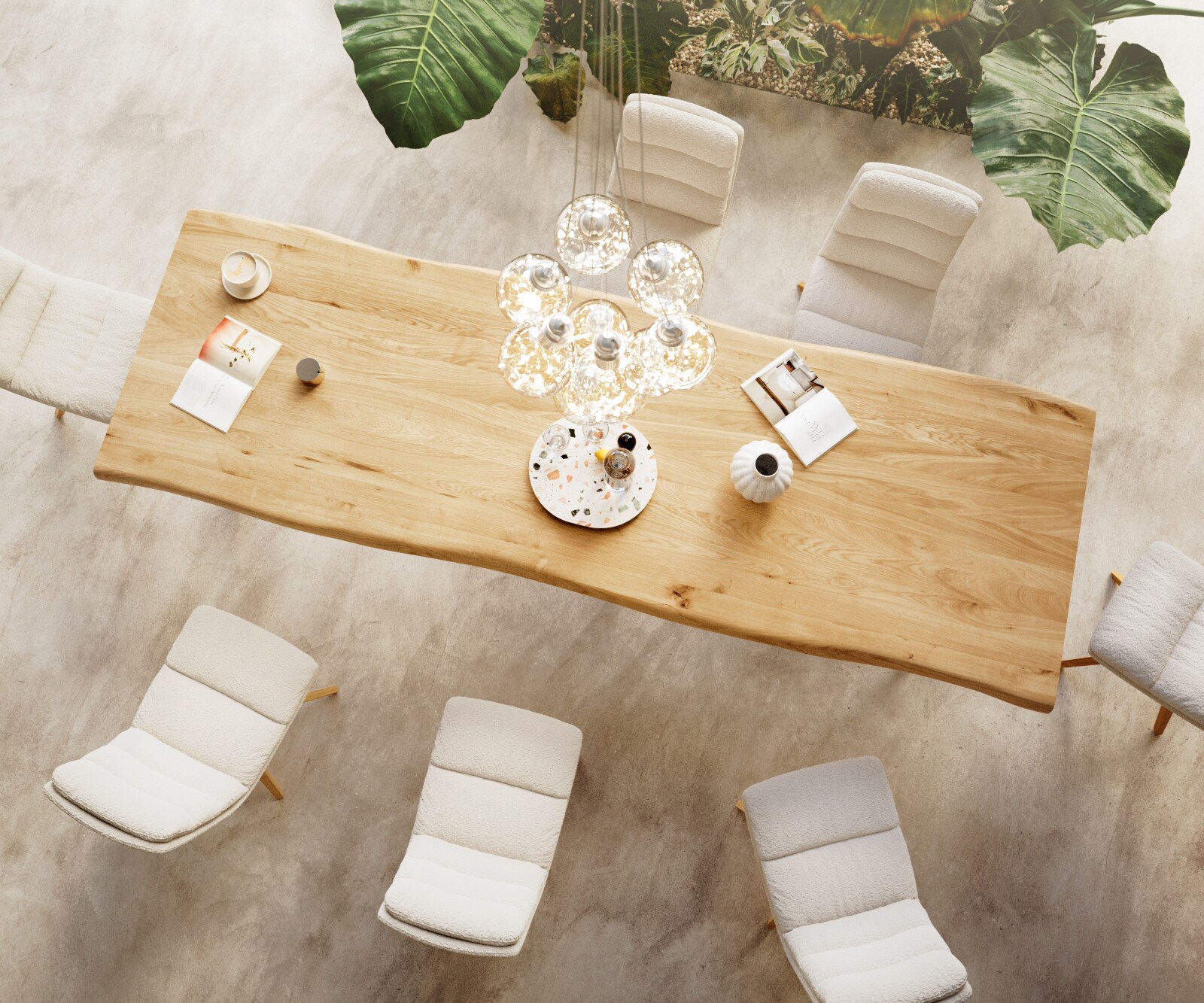 Маса 300x100 Дъб Натурал КръстРамка Правоъгълник Черен Edge 7